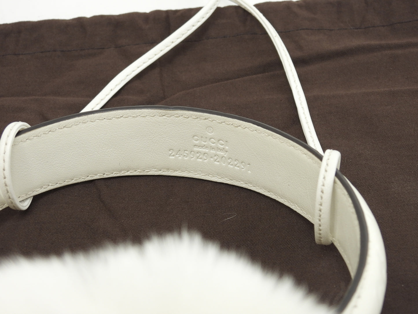 グッチ イヤーマフ シマ ラビット白 耳当て 未使用品@ 29