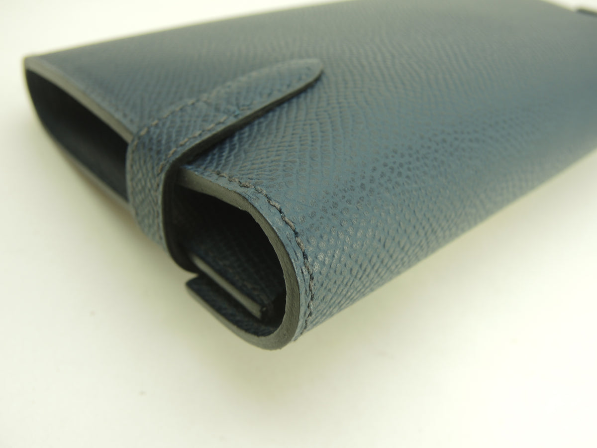エルメス ケリーロングウォレット エプソン紺 ゴールド金具 長財布 未使用@□R
