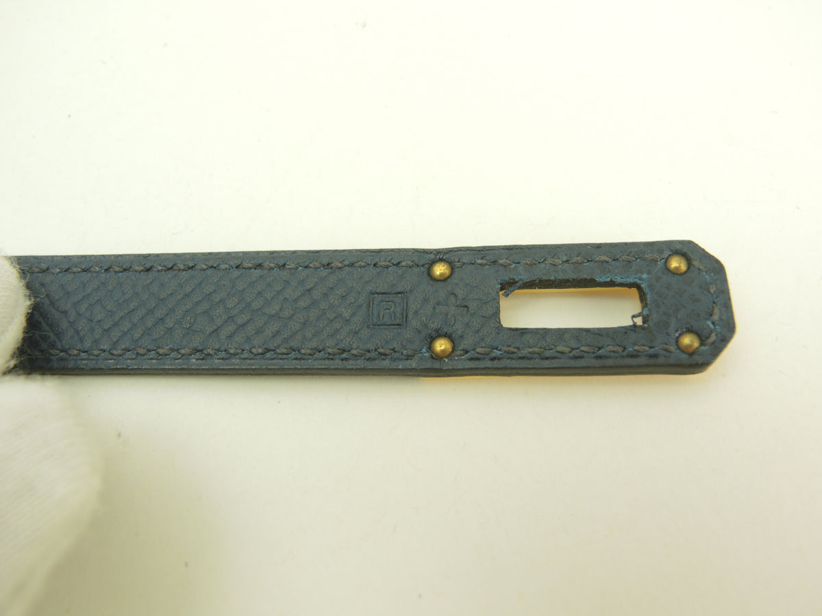 エルメス ケリーロングウォレット エプソン紺 ゴールド金具 長財布 未使用@□R