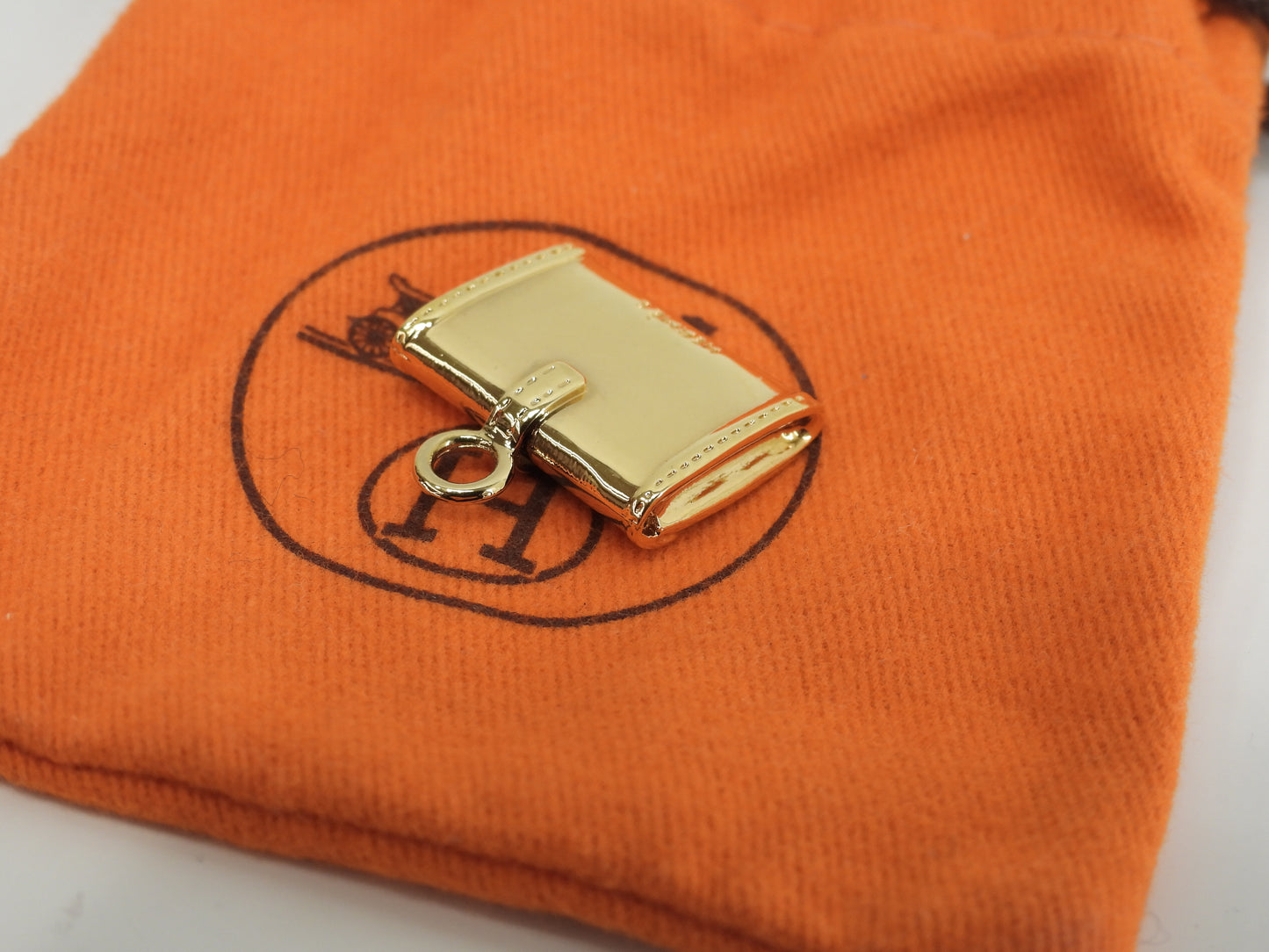 エルメス ペンダントトップ ジジェ ゴールド ネックレス用 チョーカー用 極美品@ 2