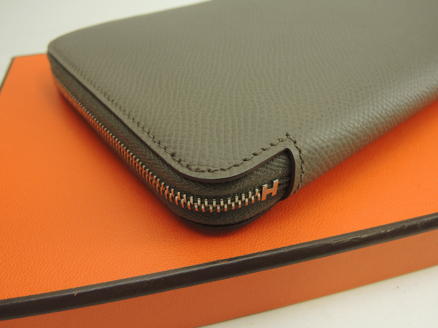 エルメス アザップロングシルクイン エプソン エタン 長財布 未使用@□P