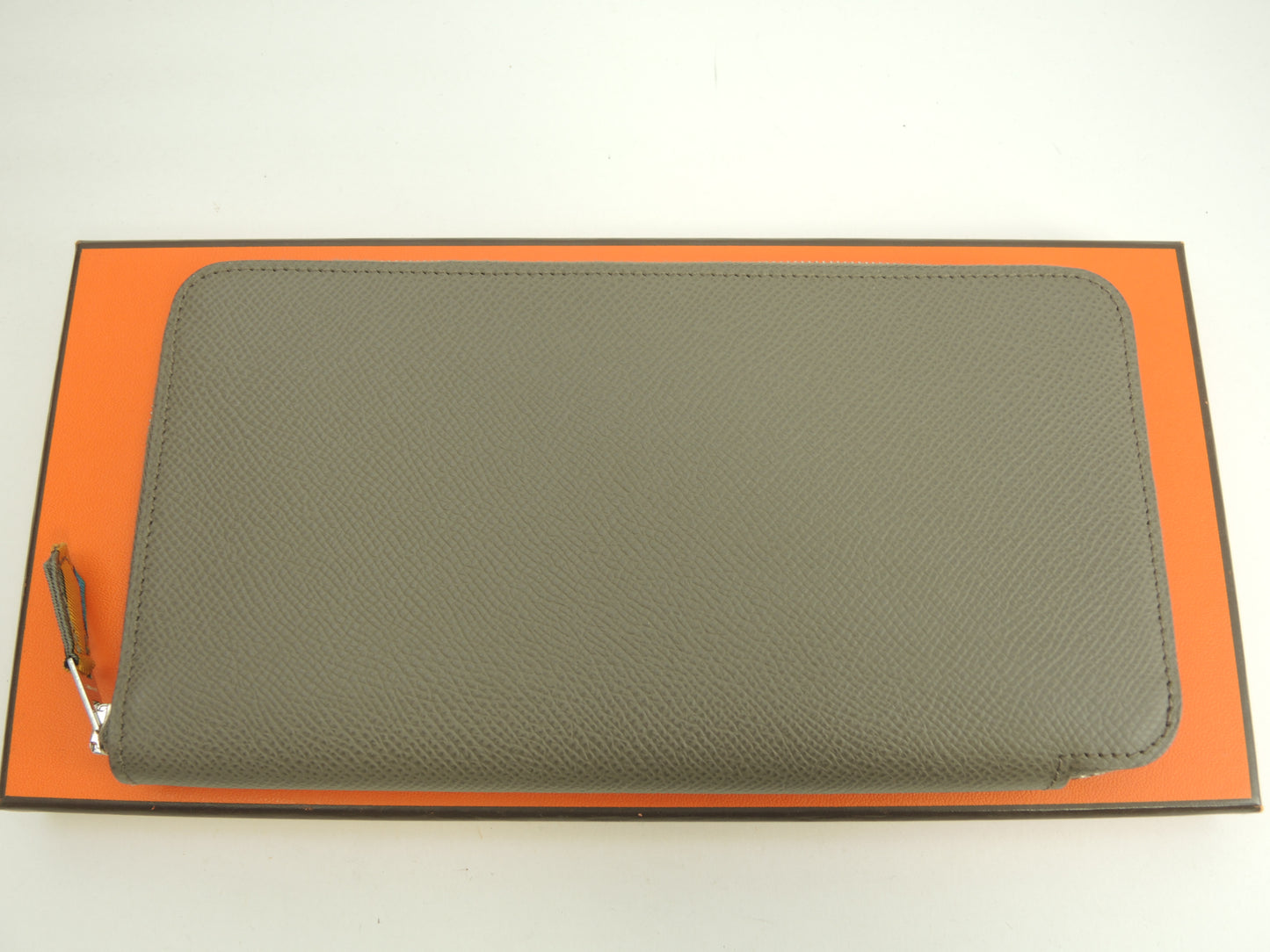 エルメス アザップロングシルクイン エプソン エタン 長財布 未使用@□P