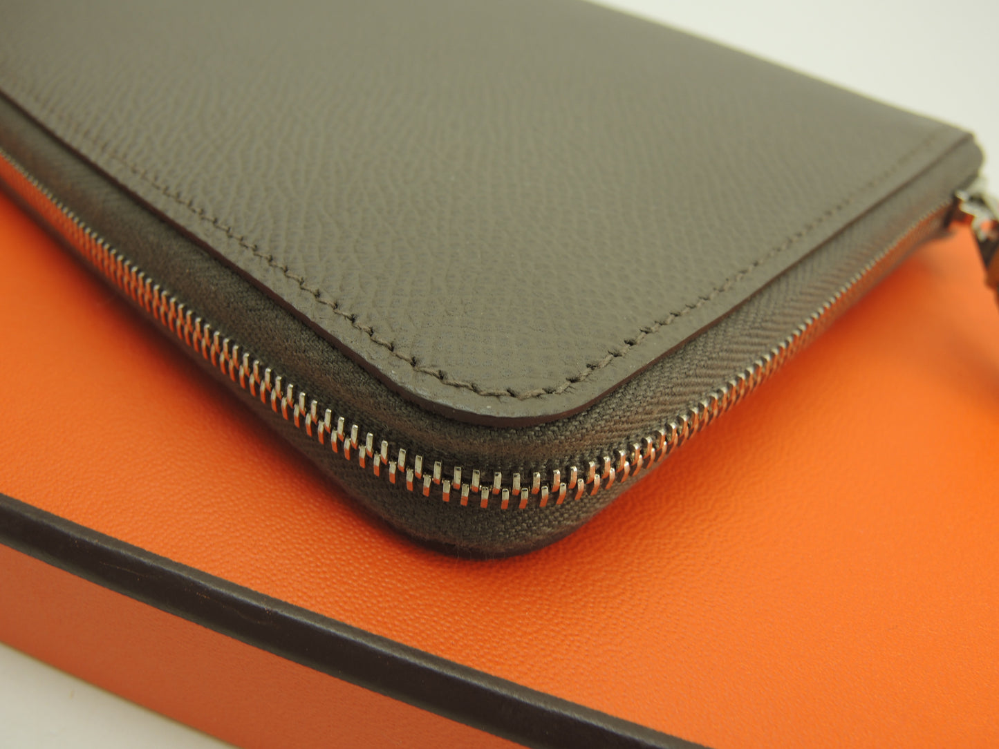 エルメス アザップロングシルクイン エプソン エタン 長財布 未使用@□P