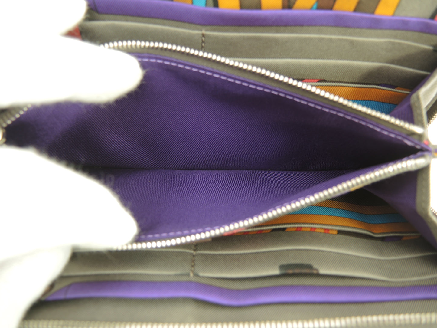 エルメス アザップロングシルクイン エプソン エタン 長財布 未使用@□P