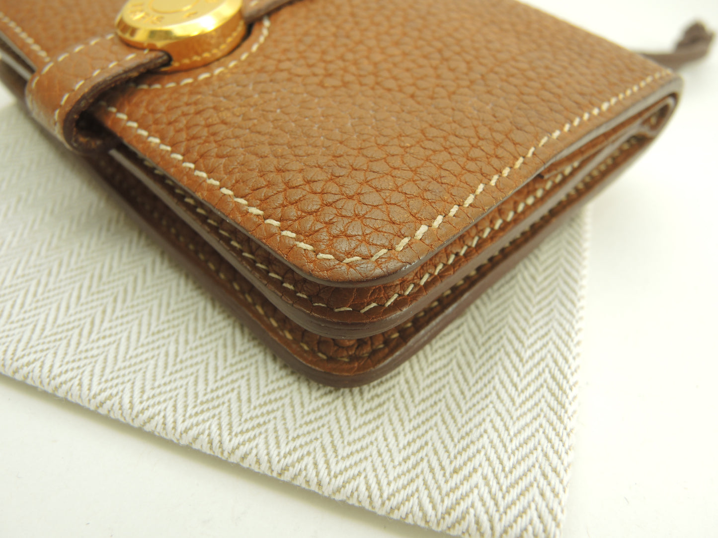 エルメス ドゴンコインケース トゴ ゴールド カード用ポケット付小銭入 財布@□G 5