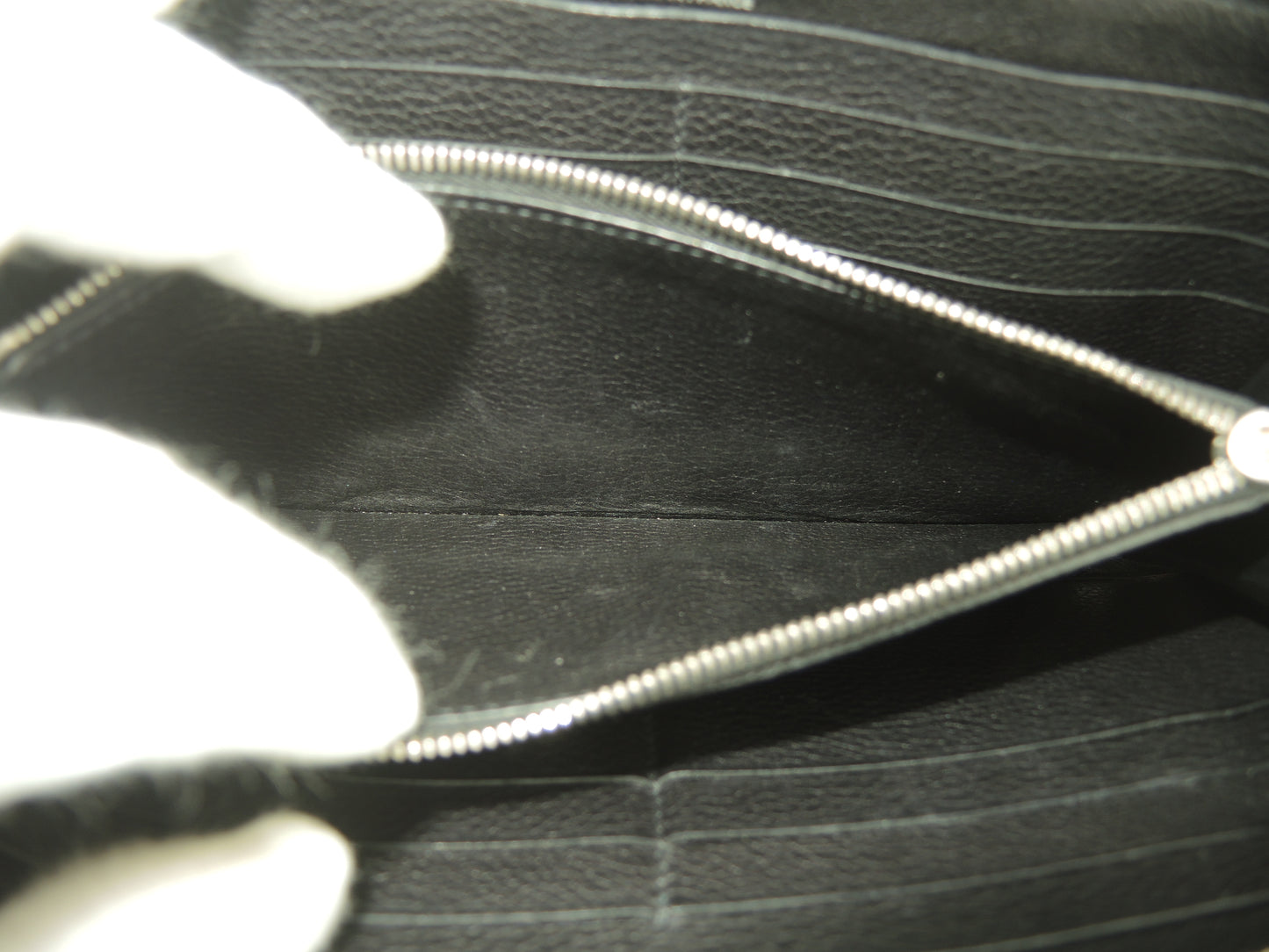 エルメス アザップロングクラシック フルレザー 黒 ラウンドジップ長財布 ロングウォレット@□L