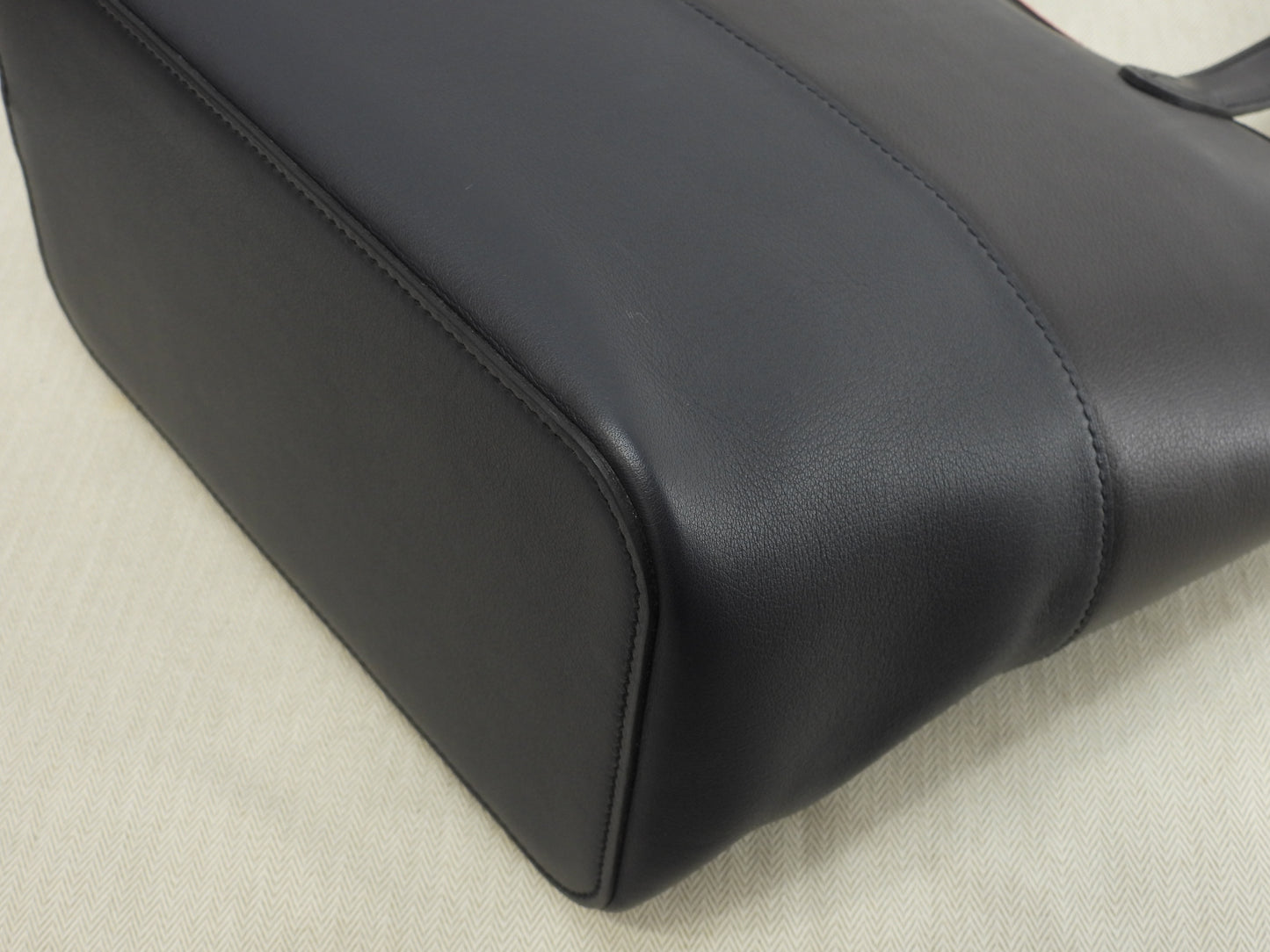 エルメス トランザット ヴォーエヴァーカラー/スイフト 黒紺赤 ハンドバッグ トートバッグ@D