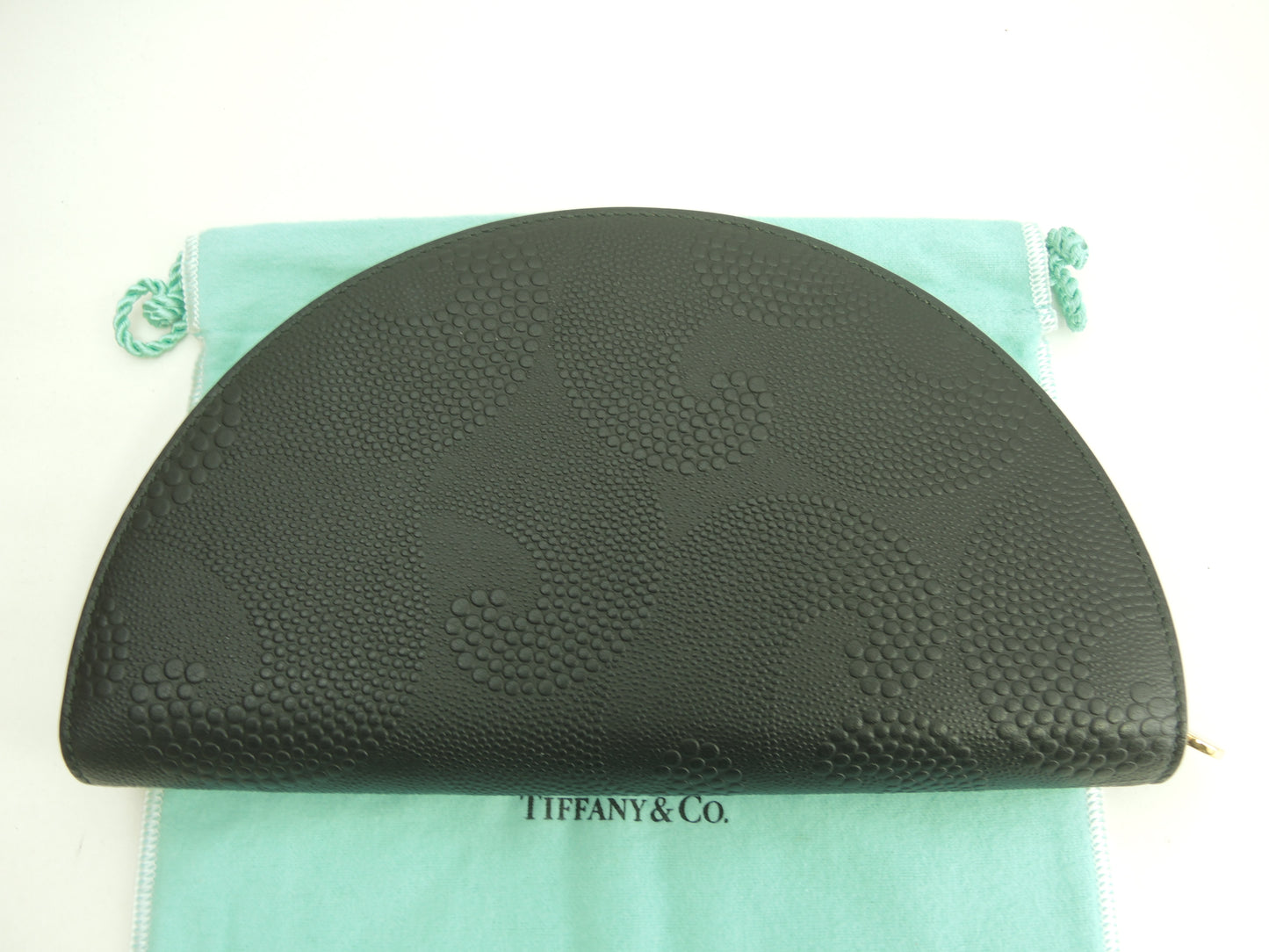 ティファニー ロングウォレット 半月 レザー黒 ジップアラウンドウォレット 未使用@ 2