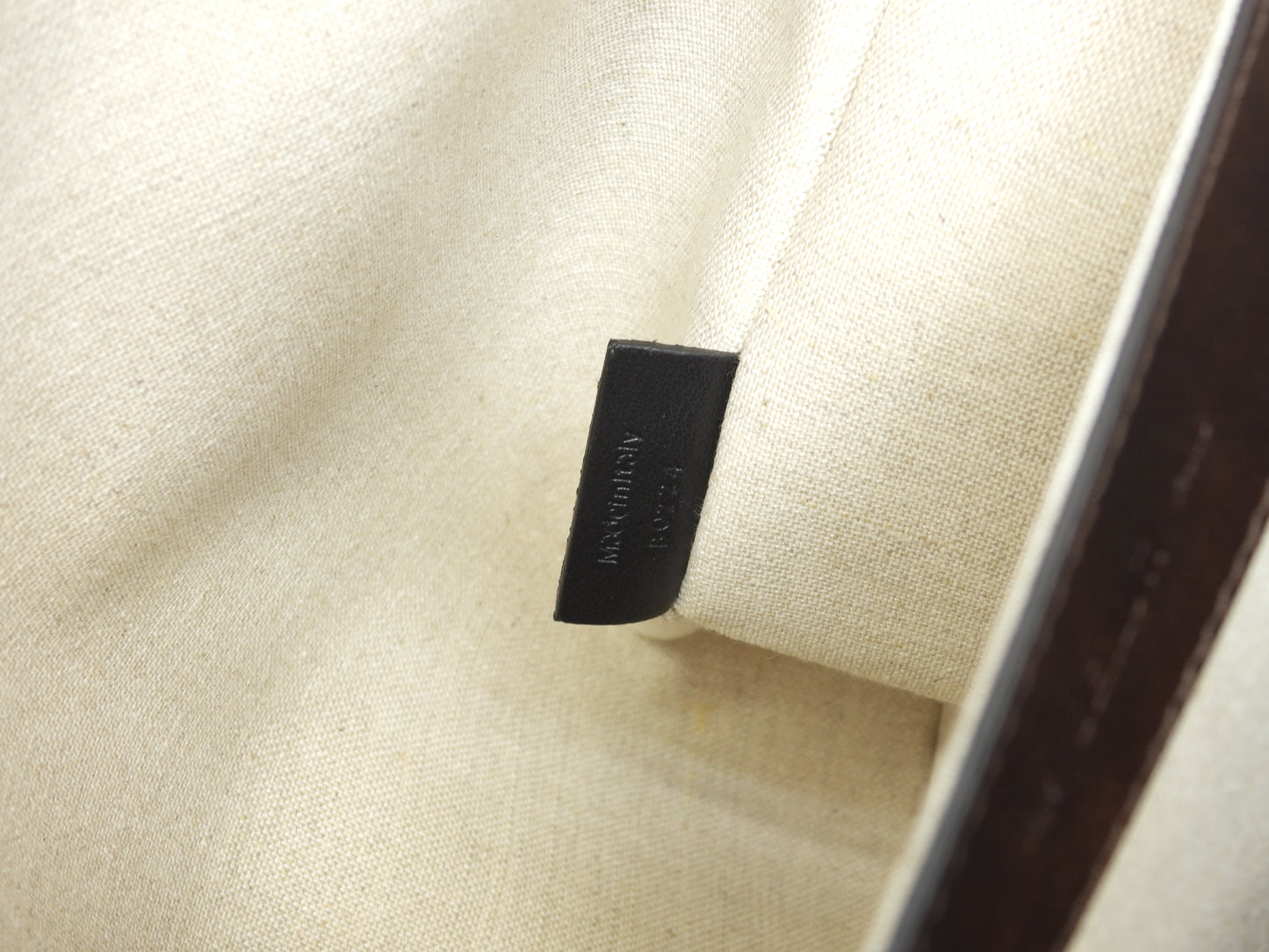 ベルルッティ トートバッグXL プリントファブリック コットン革茶 メンズショルダー特大@G0224