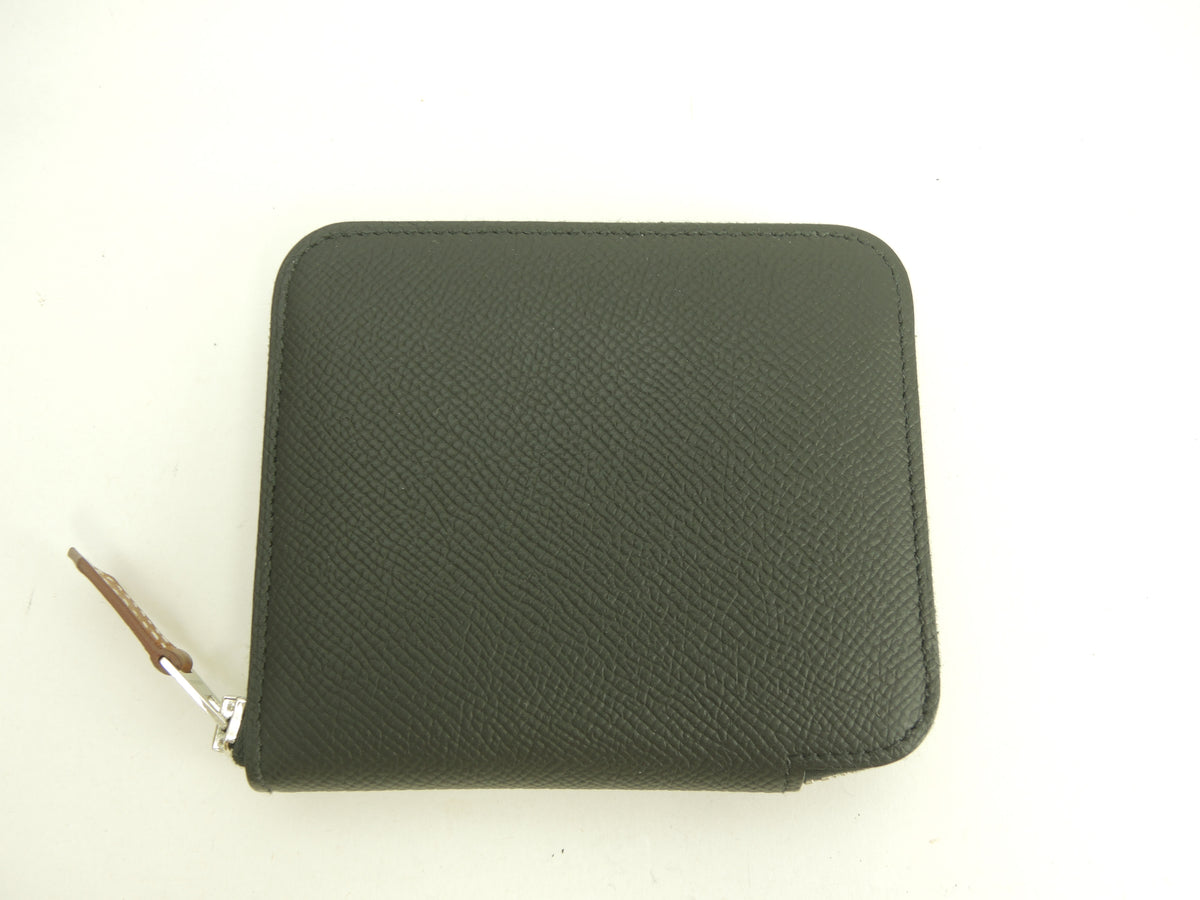 エルメス アザップコンパクトシルクイン ヴォーエプソン 黒 スモールウォレット 財布 新品@G