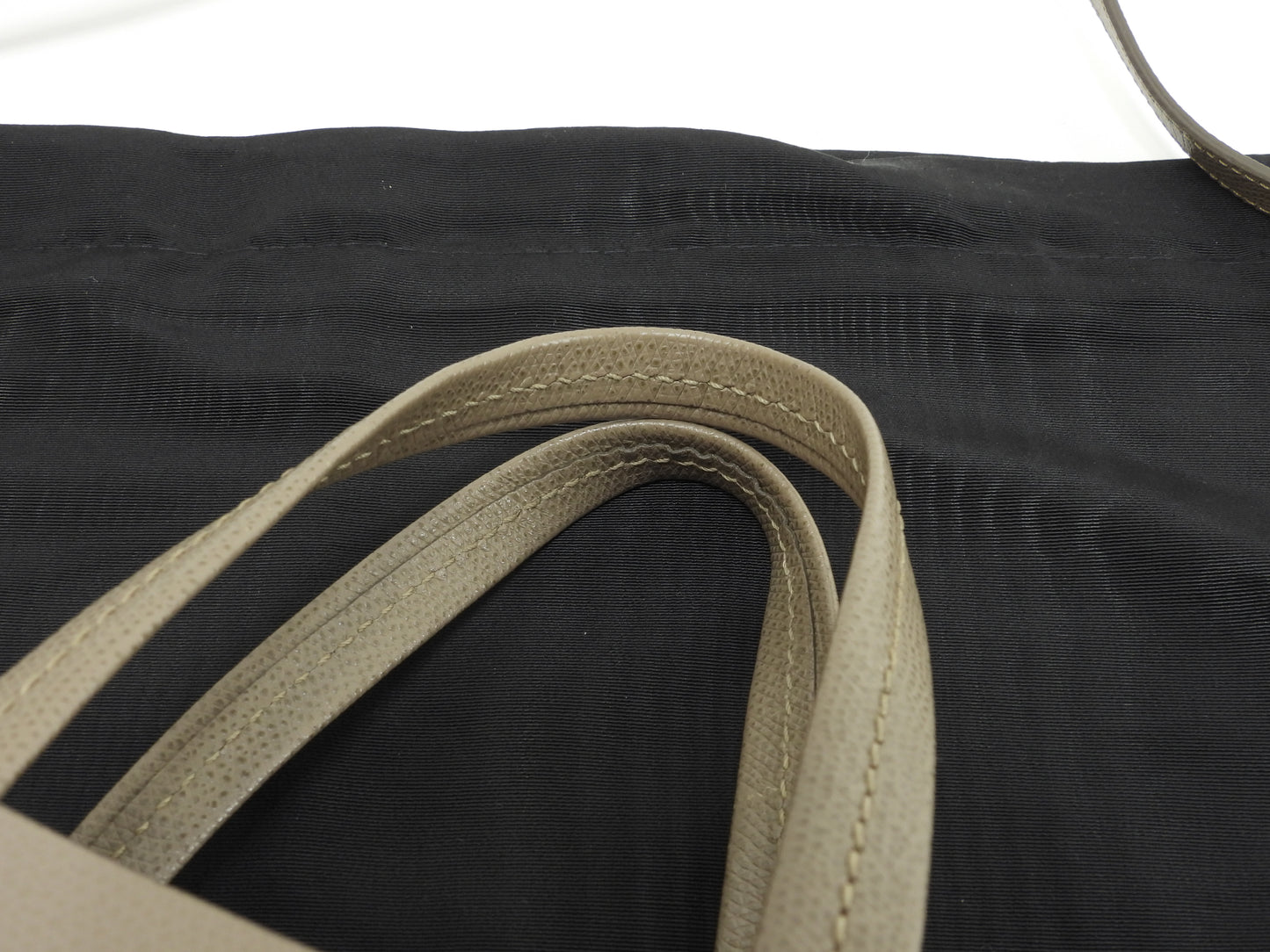 セリーヌ カバスモール ヴェルティカル レザー灰 ショルダーストラップ付ハンドバッグ ポシェット@F-CU-1118