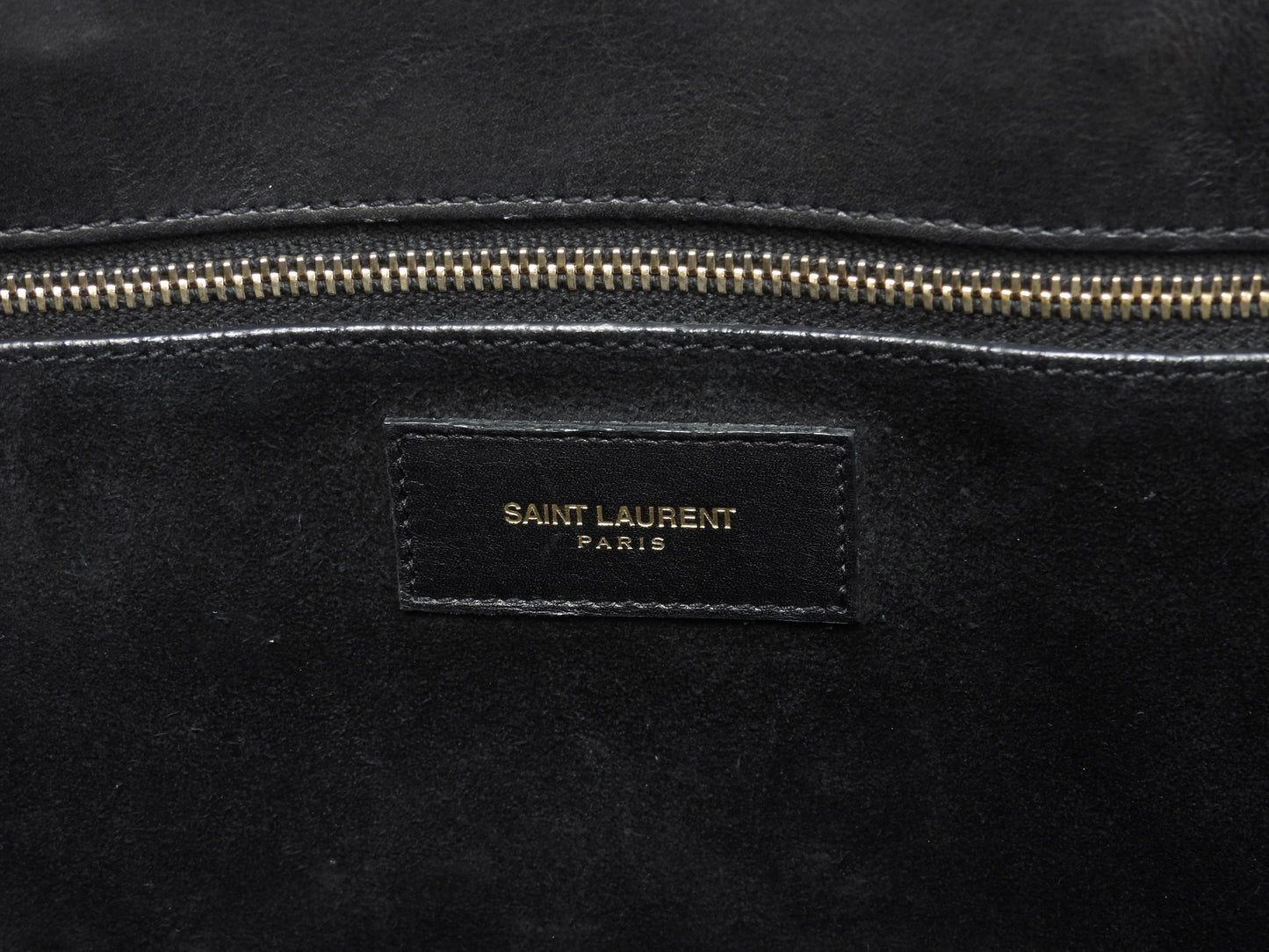 サンローラン サックドジュール スムースレザー 黒 トートバッグ ハンドバッグ YSL@VLR324823-1013
