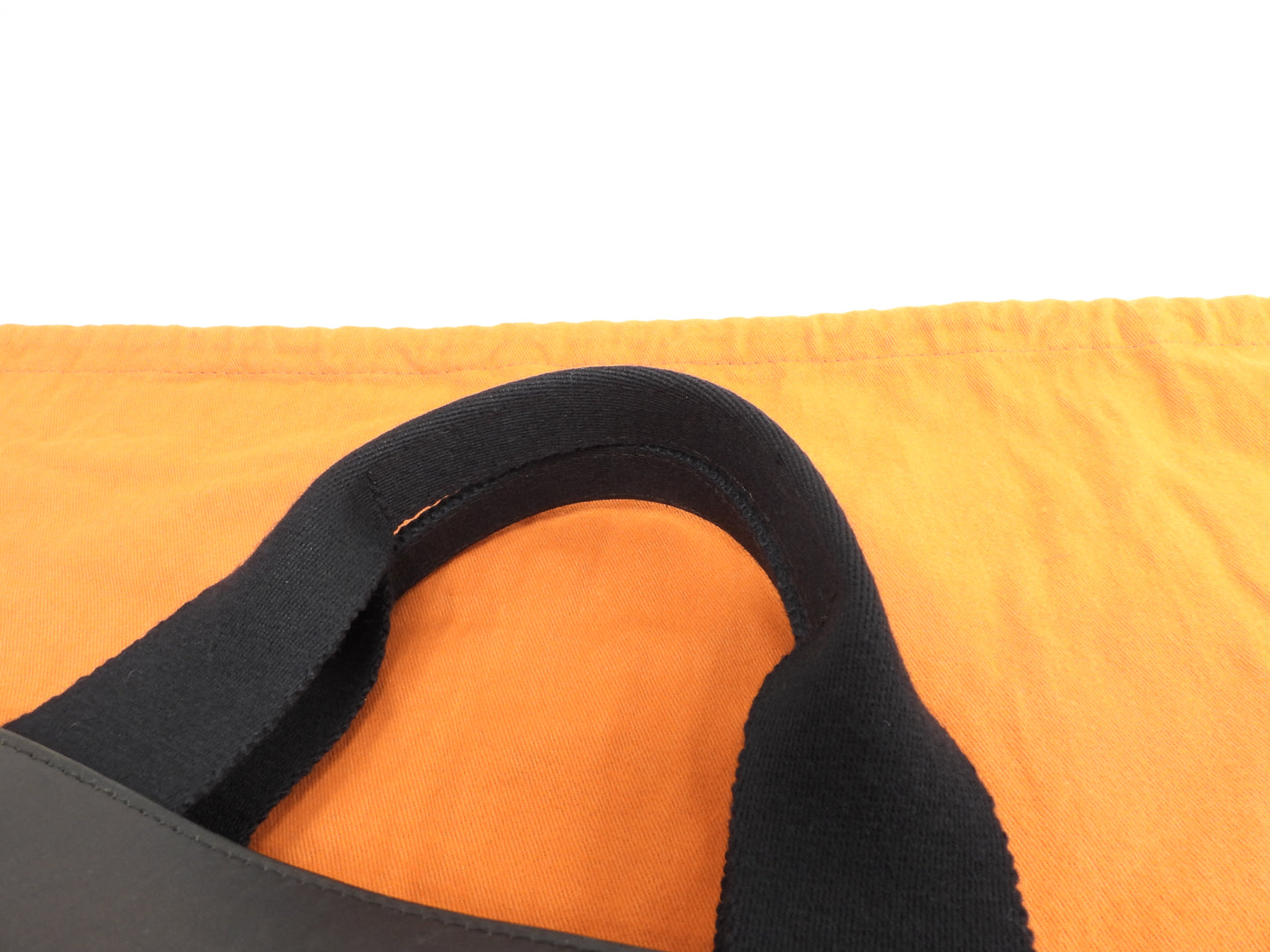 エルメス ヴァルパライソMM コットン/レザー 黒 ハンドバッグ トートバッグ 美品@ 64