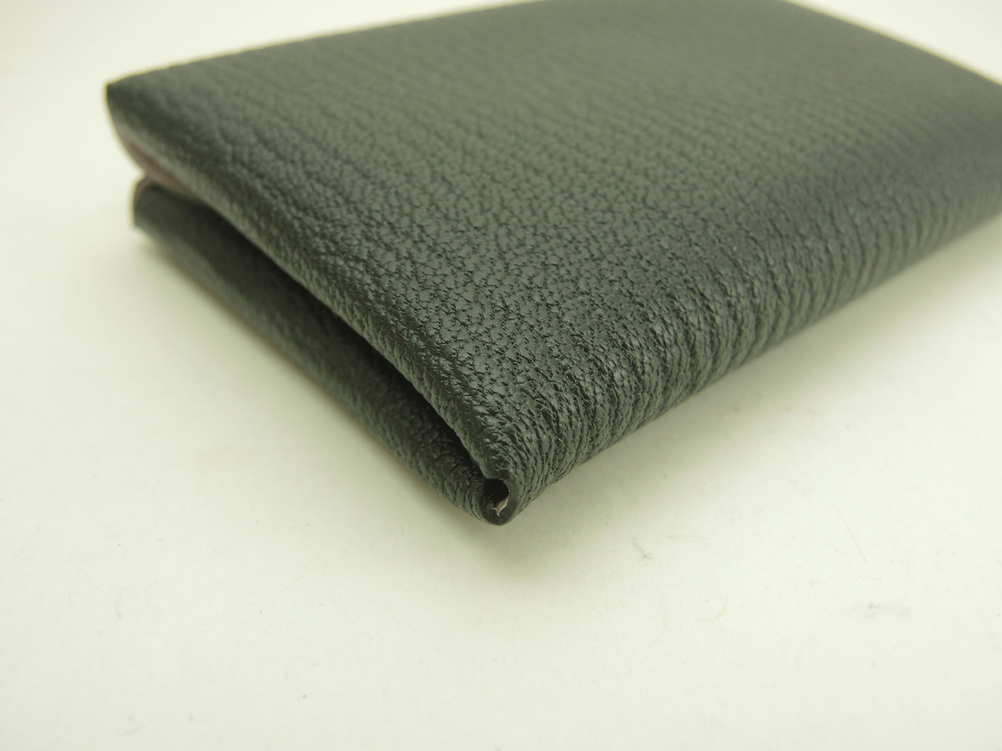 エルメス カルヴィデュオ ヴェルソ シェーブル濃灰ピンク ミニ財布 スモールウォレット 新品@W