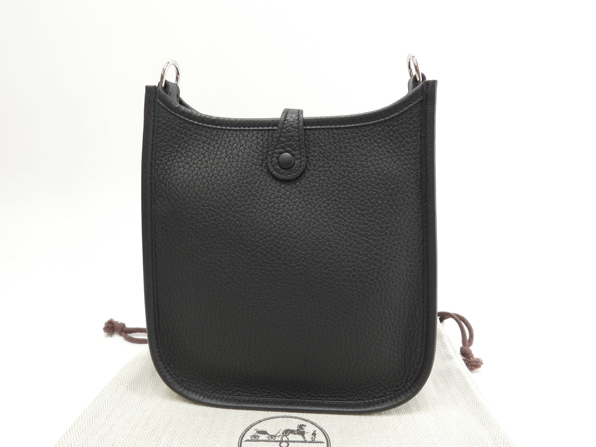 エルメス エヴリンTPM シルバー金具 トリヨンクレマンス黒 ポシェットバッグ 新品@W