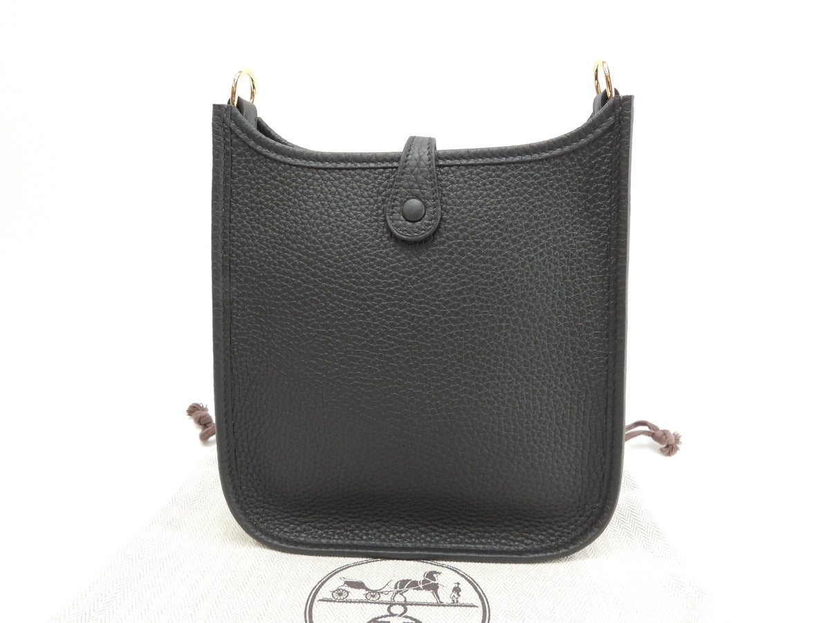 エルメス エヴリンTPM トリヨンクレマンス 黒 ゴールド金具 ポシェットバッグ 新品@K