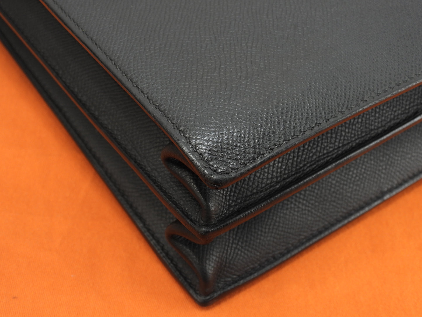 エルメス ケリーデペッシュ34 エプソン黒 シルバー金具 ブリーフケース@□I 2