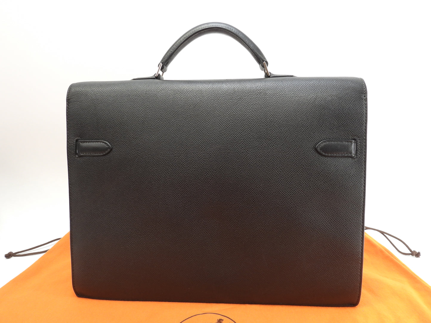 エルメス ケリーデペッシュ34 エプソン黒 シルバー金具 ブリーフケース@□I 2