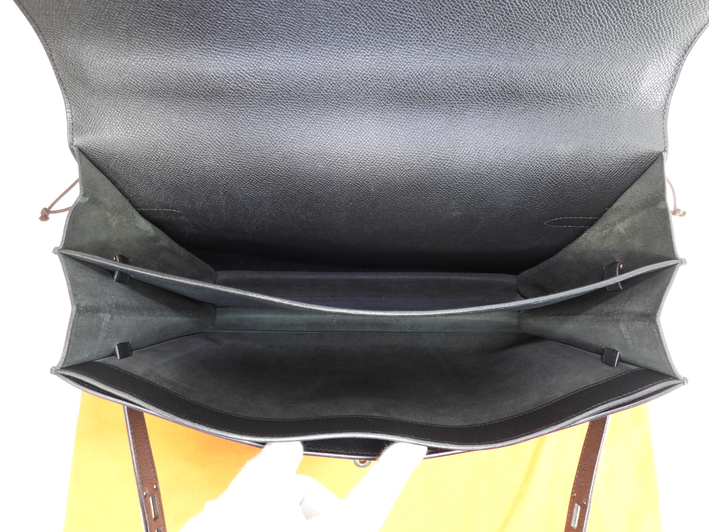 エルメス ケリーデペッシュ34 エプソン黒 シルバー金具 ブリーフケース@□I 2