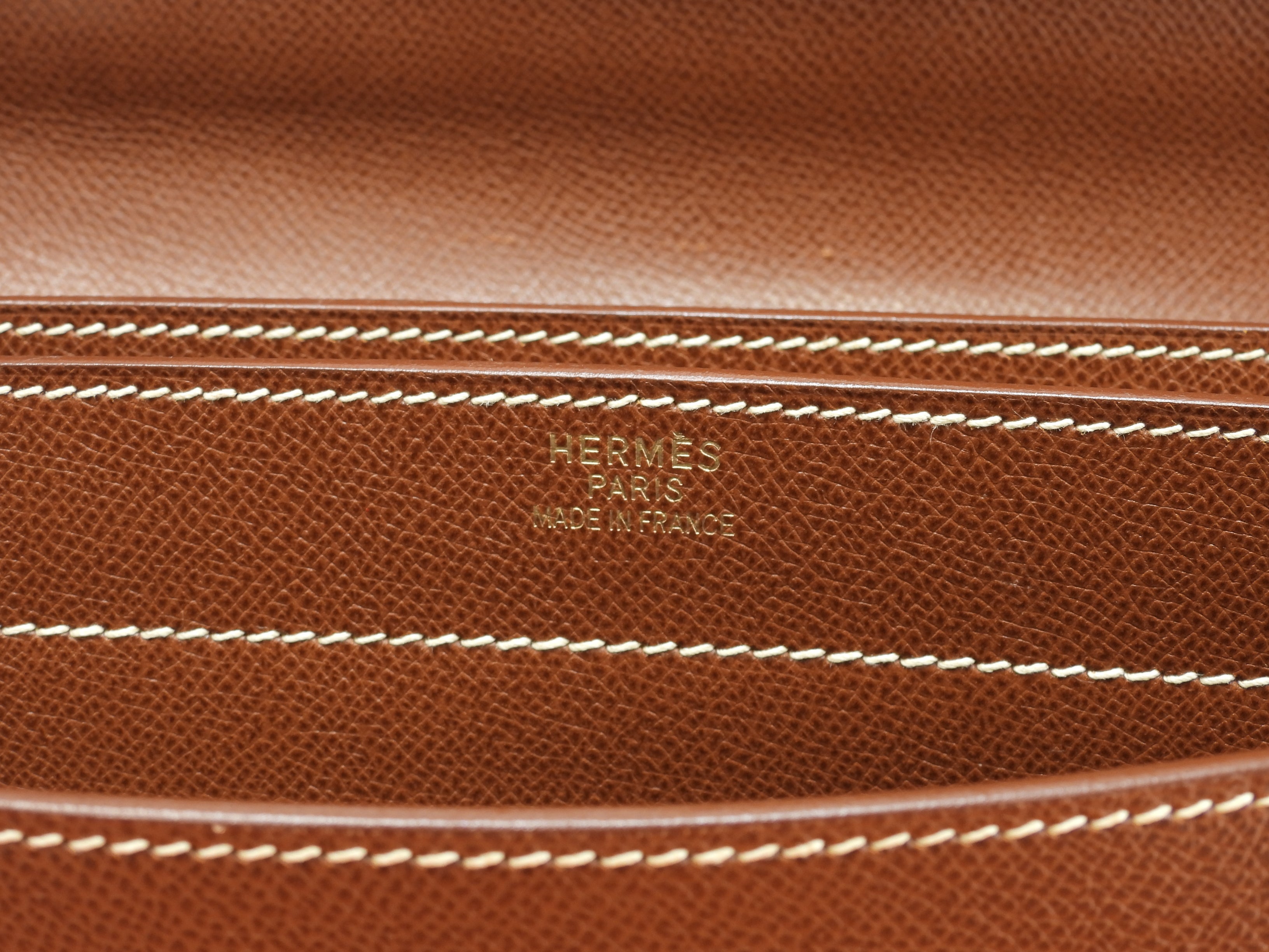 エルメス ケリーデペッシュ38 リセ/コニャック ゴールド金具 ブリーフ