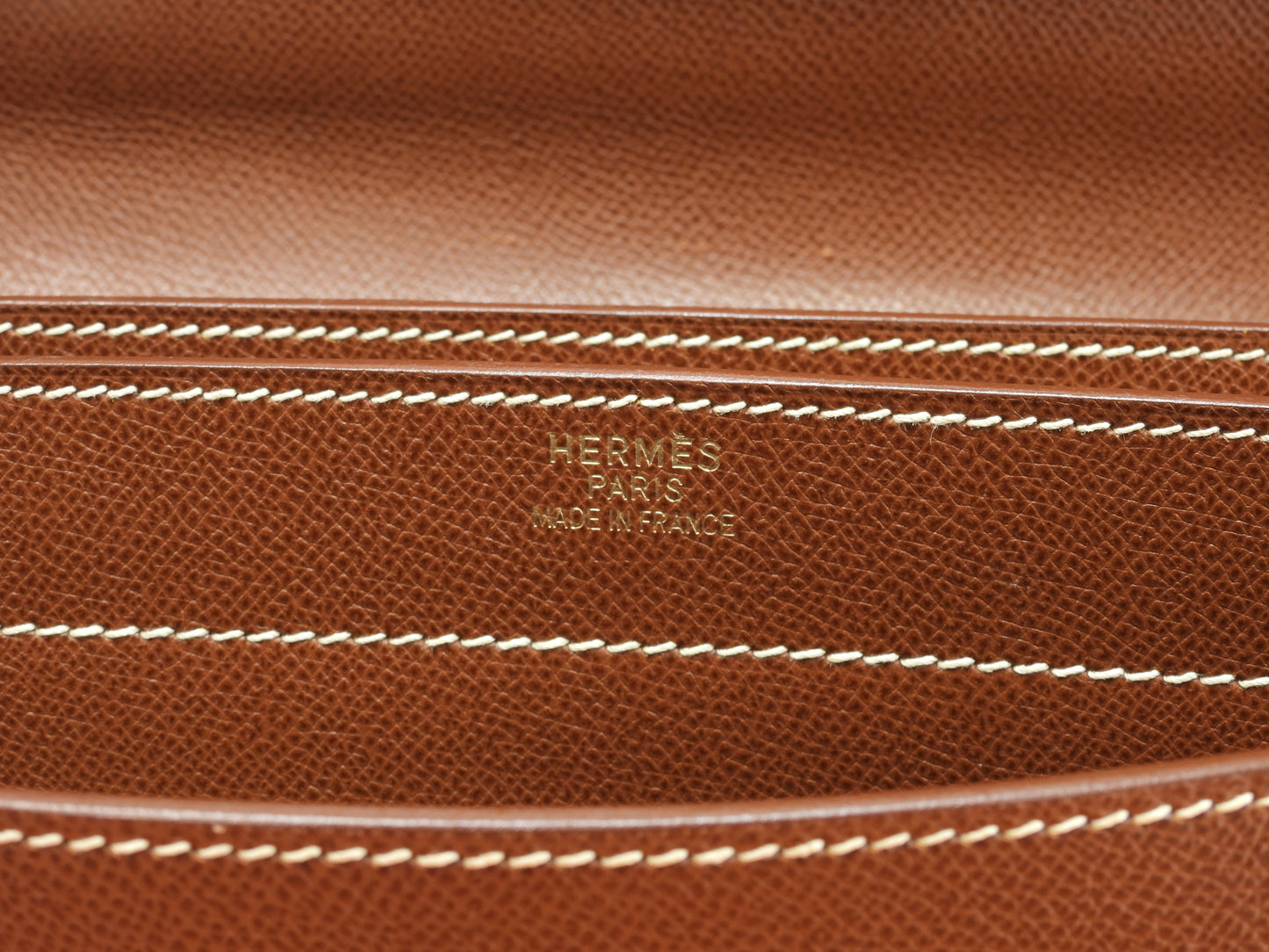 エルメス ケリーデペッシュ38 リセ/コニャック ゴールド金具 ブリーフケース@□F