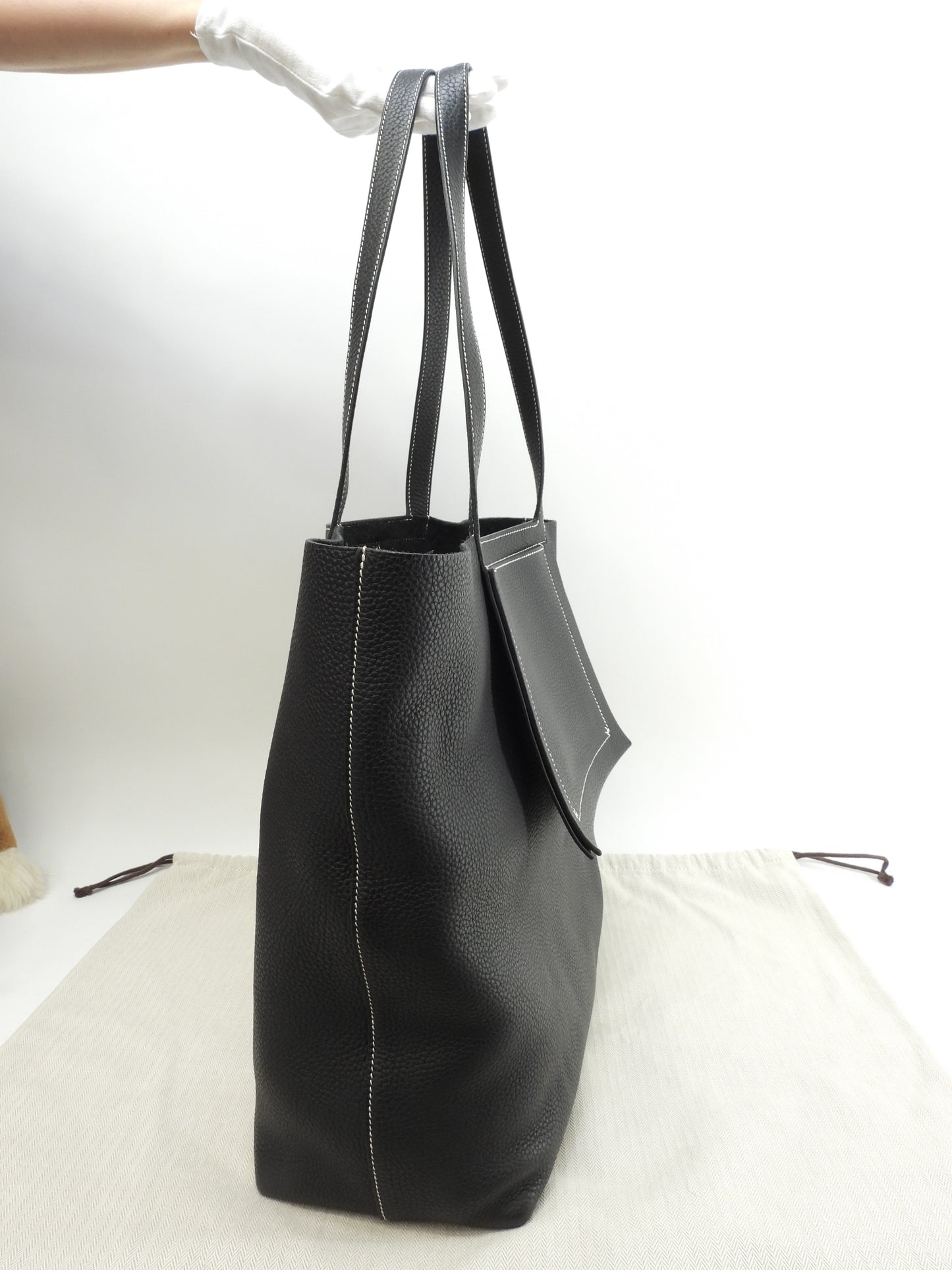 エルメス カバセリエ46 トリヨンクレマンス 黒 トートバッグ ショルダーバッグ 極美品@Z 6