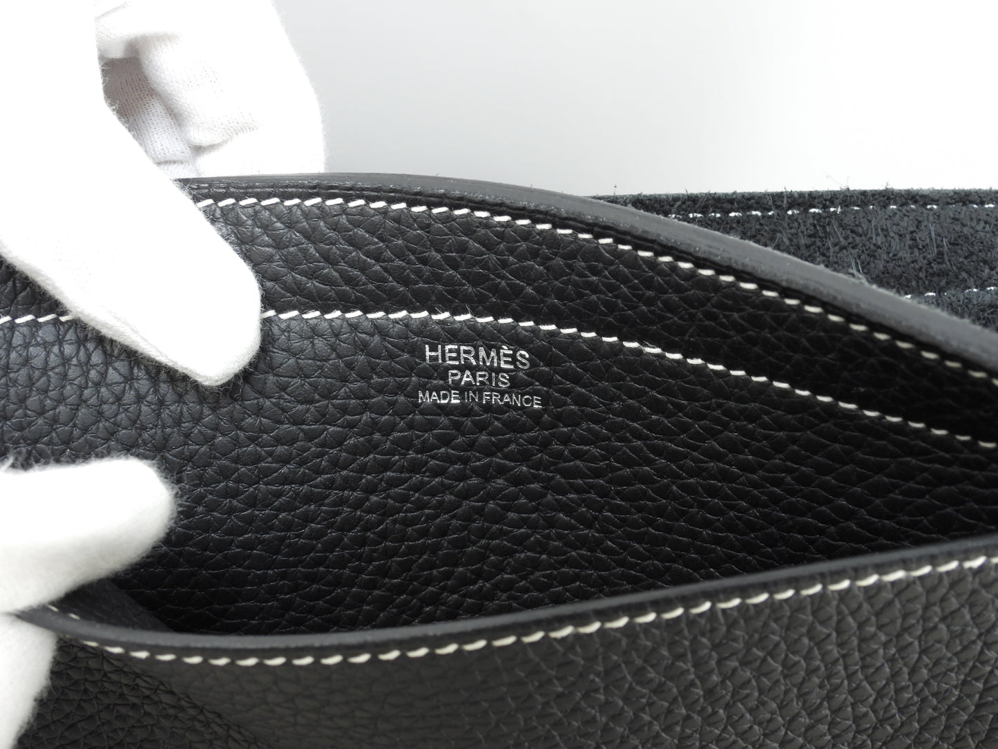 エルメス カバセリエ46 トリヨンクレマンス 黒 トートバッグ ショルダーバッグ 極美品@Z 6