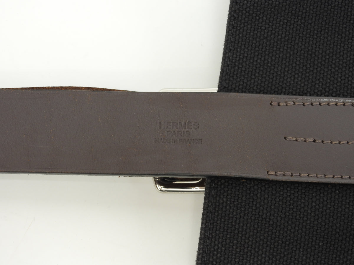エルメス 縦長トートバッグ エトリビエール トアル黒黒 メンズ ショルダーバッグ 美品@□O