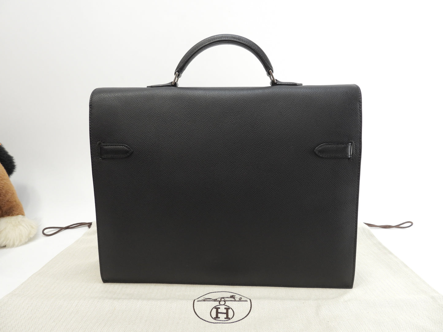 エルメス ケリーデペッシュ34 エプソン黒 シルバー金具 ブリーフケース@□J 2