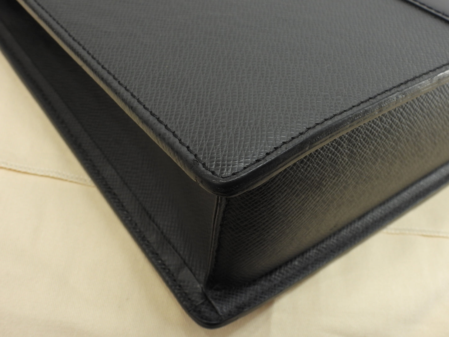 ルイヴィトン ロザン M30052 タイガ黒 書類かばん ブリーフケース ショルダーストラップ付@RI2153