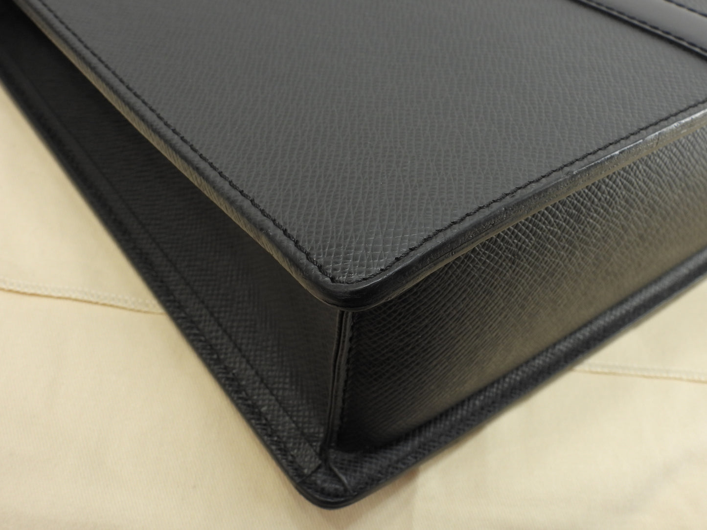 ルイヴィトン ロザン M30052 タイガ黒 書類かばん ブリーフケース ショルダーストラップ付@RI2153