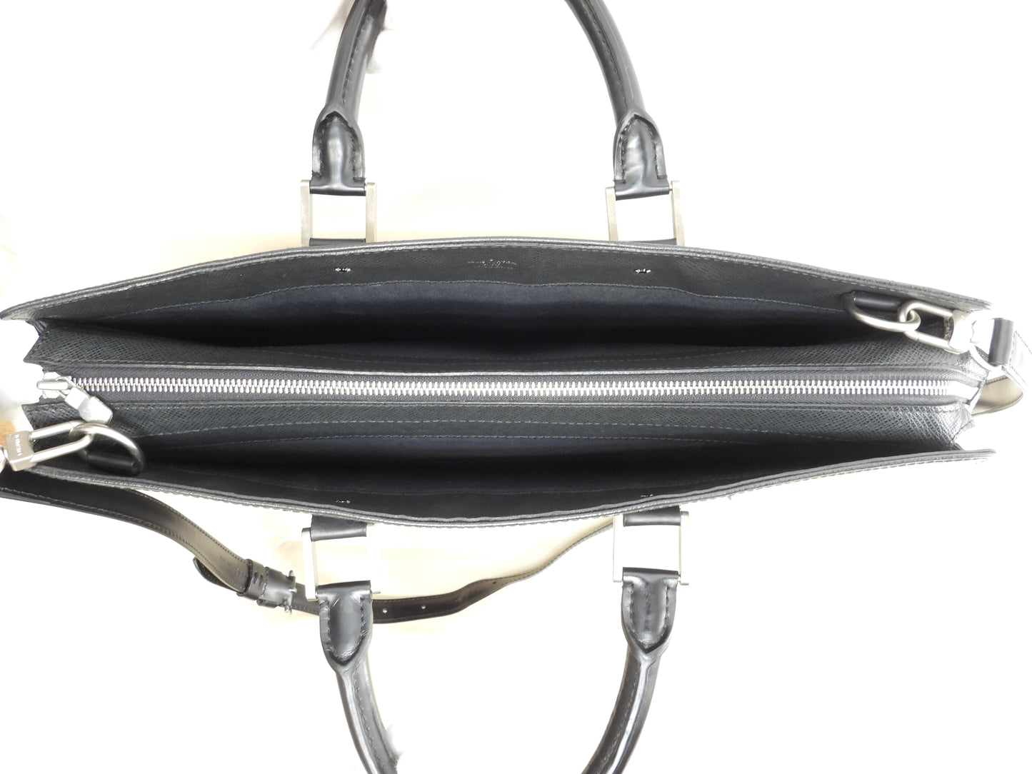 ルイヴィトン ロザン M30052 タイガ黒 書類かばん ブリーフケース ショルダーストラップ付@RI2153