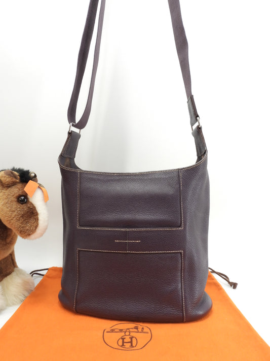 エルメス グッドニュースPM トリヨンクレマンス レザン ポシェット クロスボディバッグ 美品@□L 8