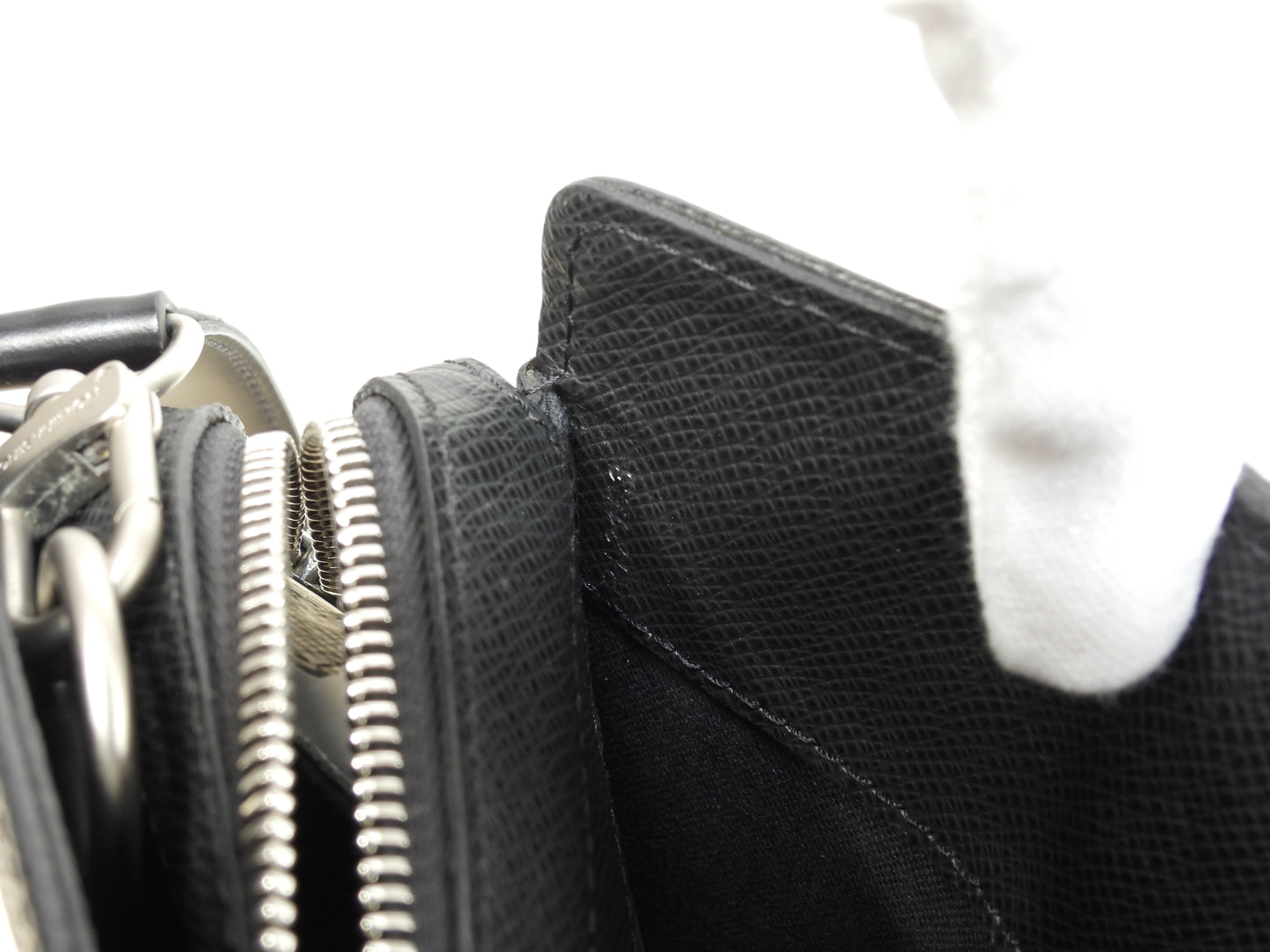 ルイヴィトン ロザン M30052 タイガ黒 書類かばん ブリーフケース ショルダーストラップ付@RI2153