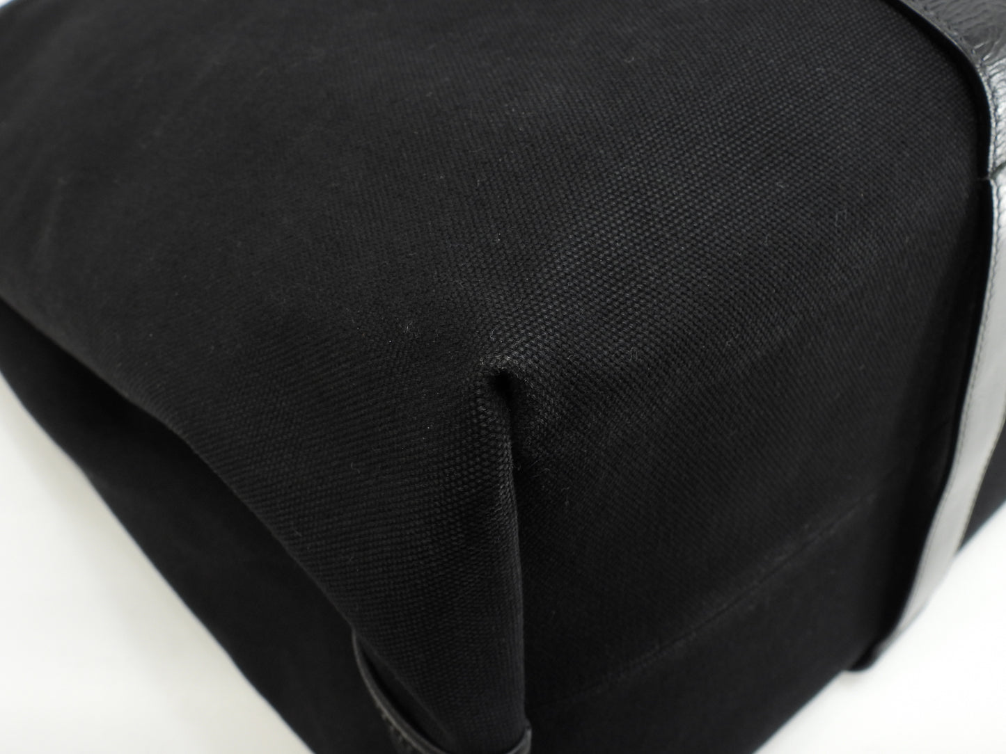 ボッテガヴェネタ トートバッグ特大 イントレチャート コットン革黒 ショッピングバッグ@ 256