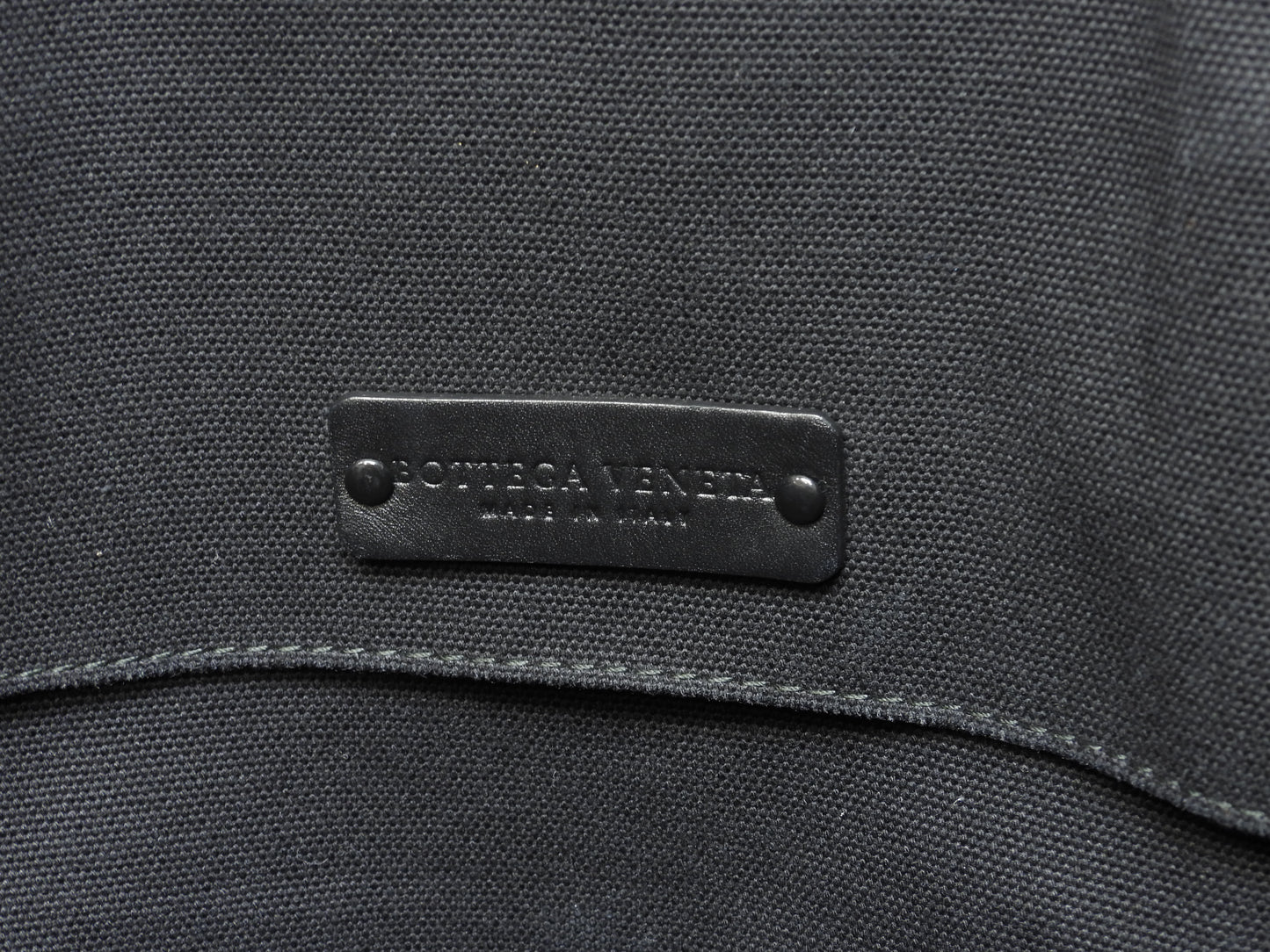 ボッテガヴェネタ トートバッグ特大 イントレチャート コットン革黒 ショッピングバッグ@ 256