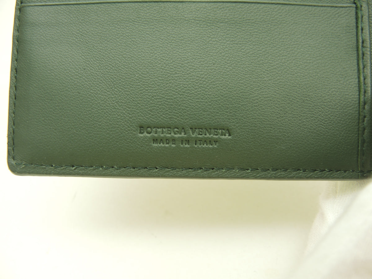 ボッテガヴェネタ 2折財布 ガルーシャ エイ緑 コンパクトウォレット 未使用@ 1