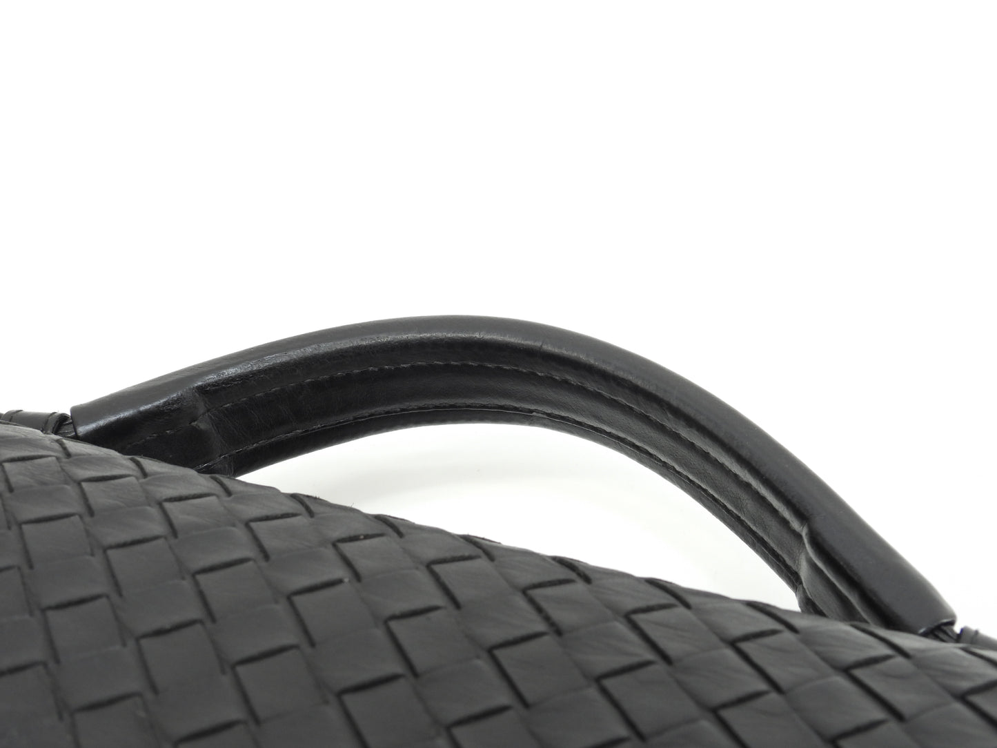 ボッテガヴェネタ ブリーフケース イントレチャート レザー黒 書類カバン ビジネスバッグ@B04497488Z