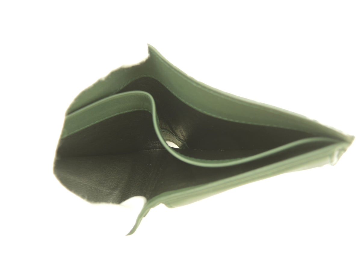 ボッテガヴェネタ 2折財布 ガルーシャ エイ緑 コンパクトウォレット 未使用@ 1
