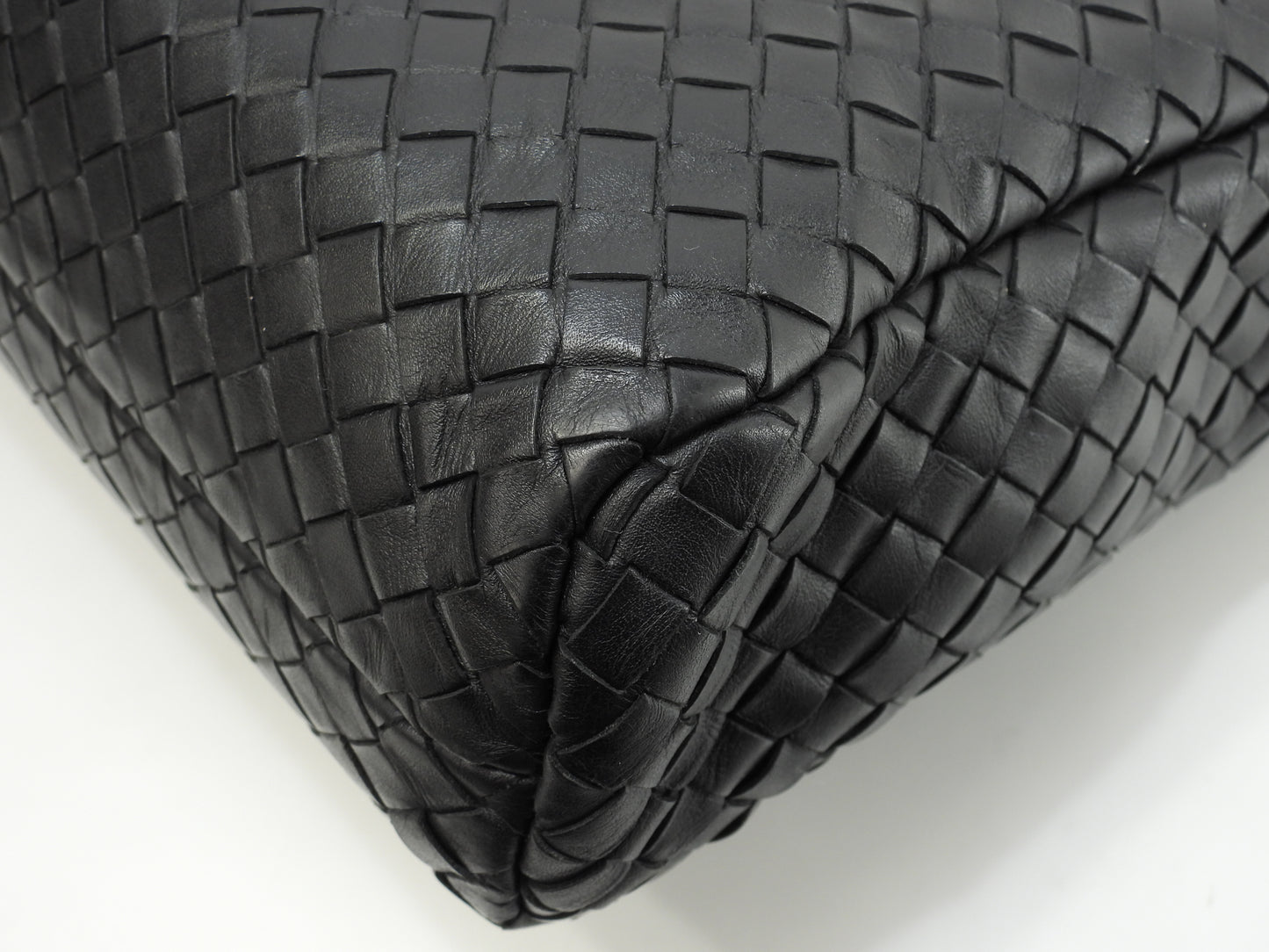 ボッテガヴェネタ ブリーフケース イントレチャート レザー黒 書類カバン ビジネスバッグ@B04497488Z