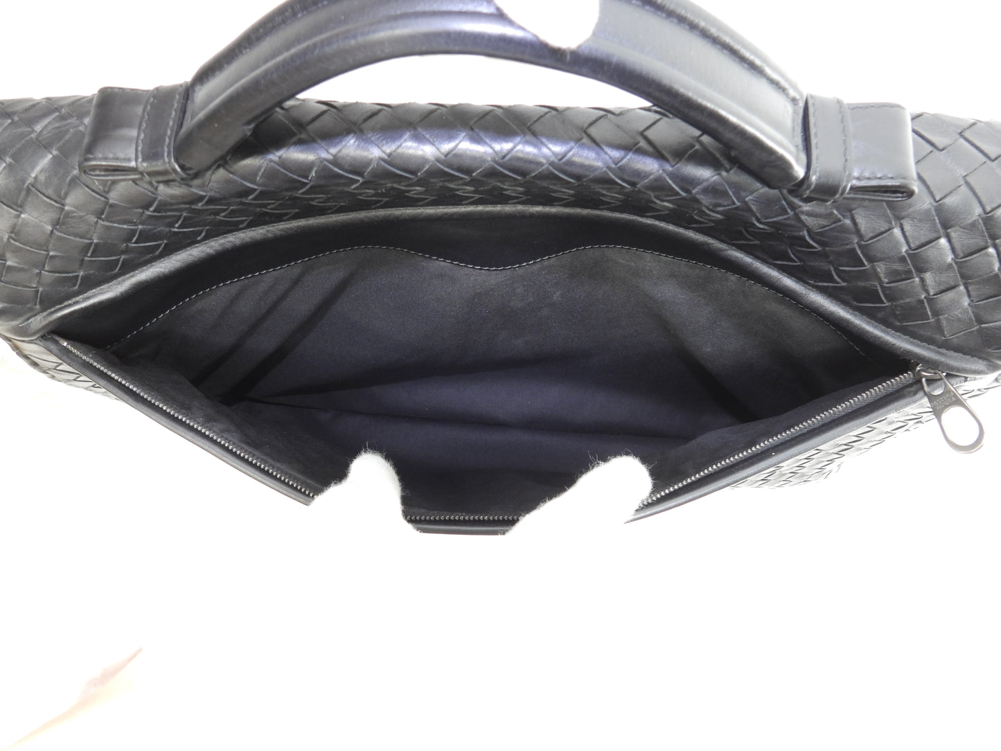 ボッテガヴェネタ ブリーフケース イントレチャート レザー黒 書類カバン ビジネスバッグ@B04497488Z