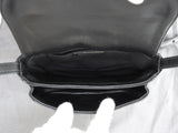 バレンシアガ ポシェット Bロゴ レザー黒 クロスボディバッグ 斜め掛けショルダー@580031-1000