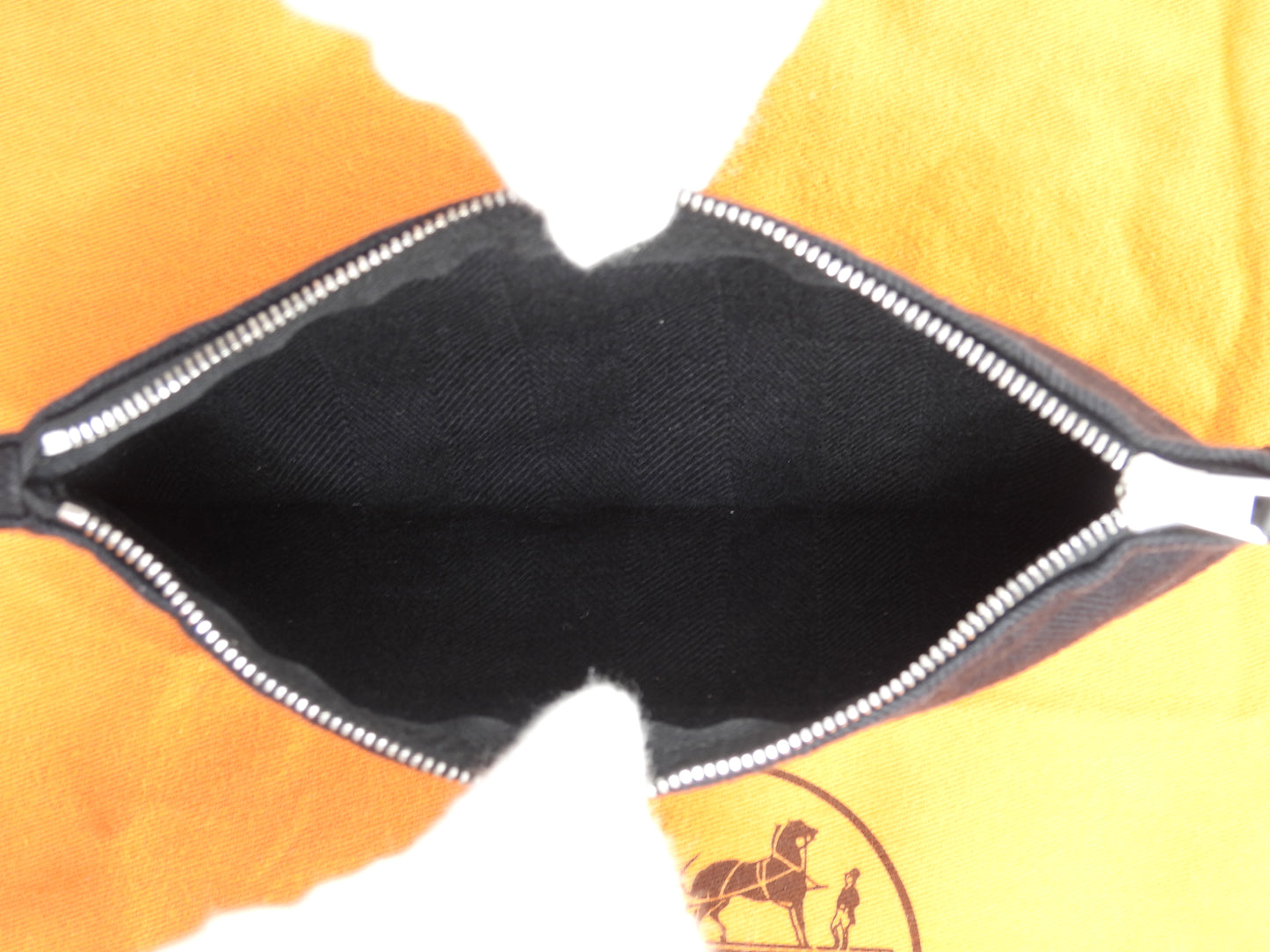 エルメス ヴァルパライソPM コットン/レザー 黒 トートバッグ ハンドバッグ 美品@ 58