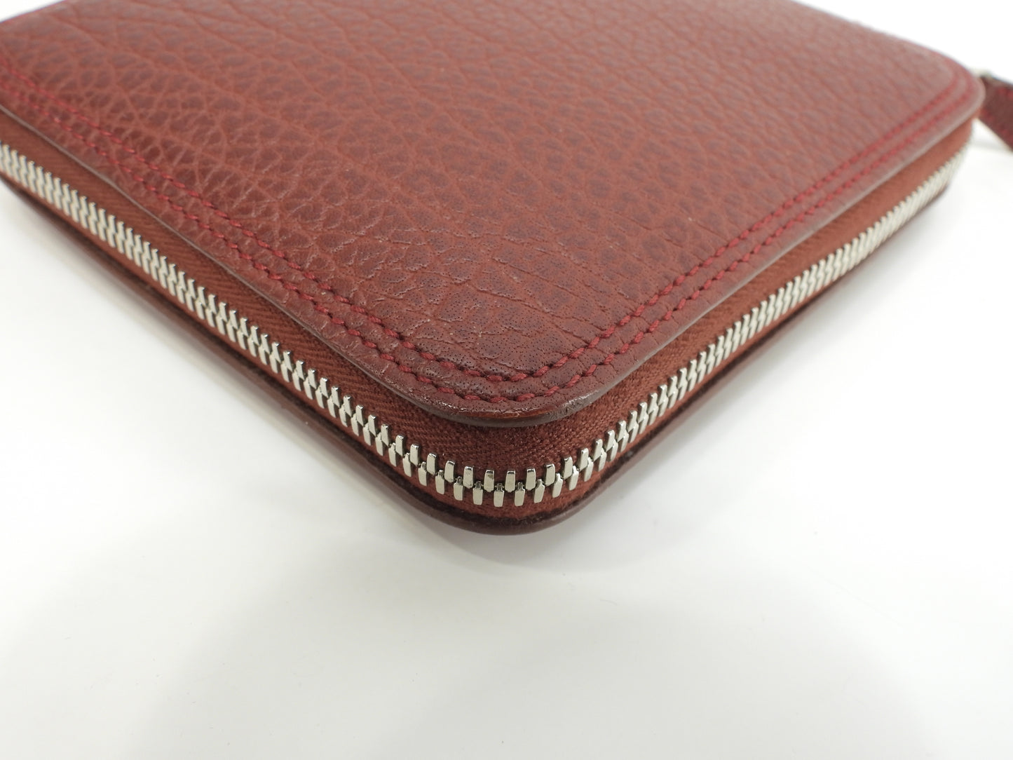 エルメス シルキーポップ シルク白ピンク レザー赤茶 エコバッグ ハンドバッグ@ 1