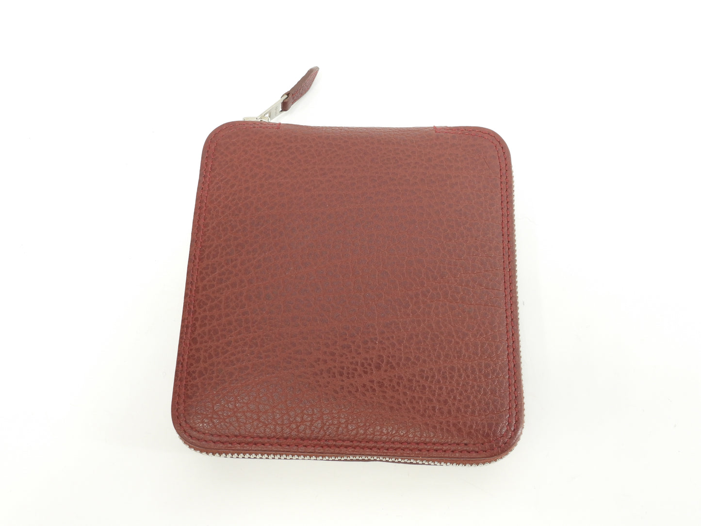 エルメス シルキーポップ シルク白ピンク レザー赤茶 エコバッグ ハンドバッグ@ 1