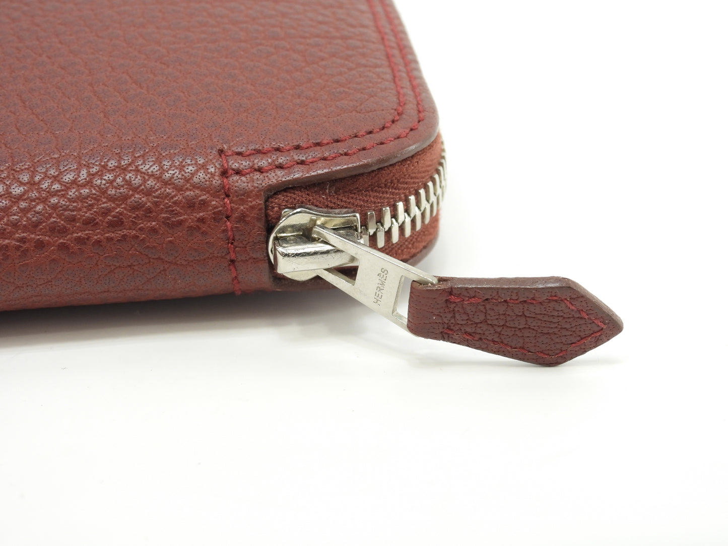 エルメス シルキーポップ シルク白ピンク レザー赤茶 エコバッグ ハンドバッグ@ 1