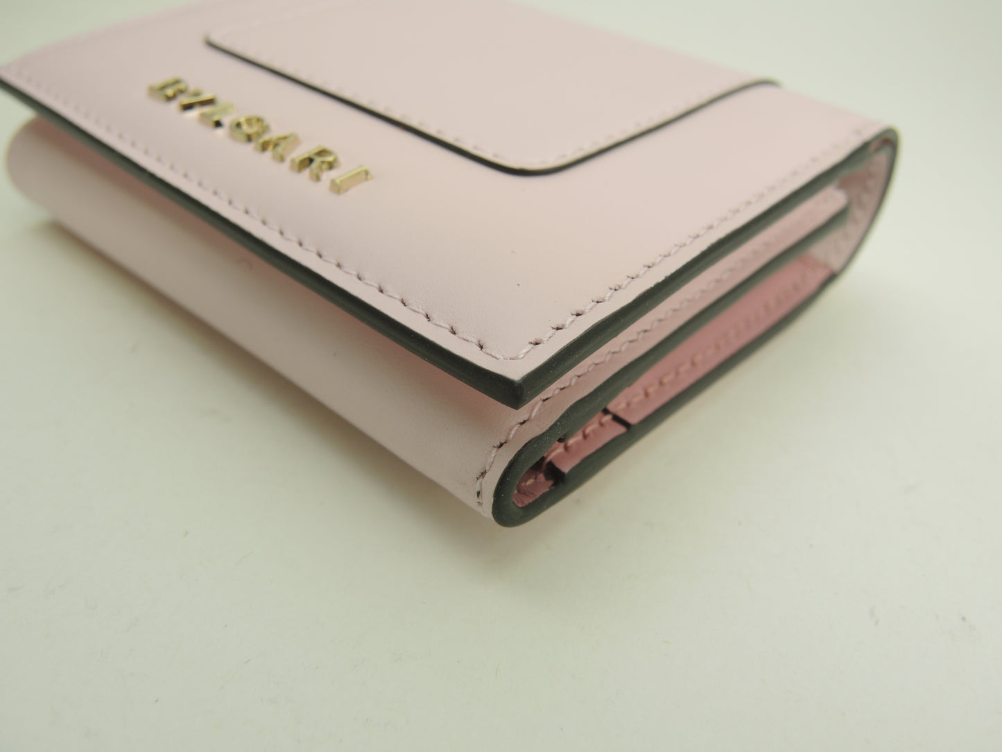 ブルガリ 三折財布 セルペンティ レザー/ピンク ミニ財布 未使用@ 19