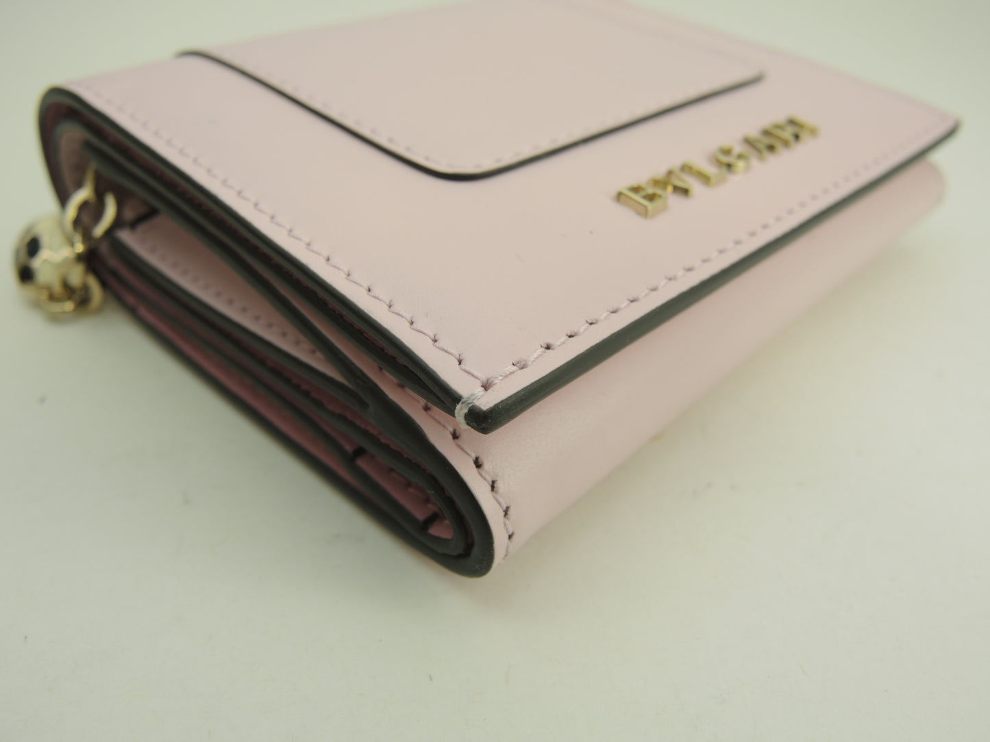 ブルガリ 三折財布 セルペンティ レザー/ピンク ミニ財布 未使用@ 19