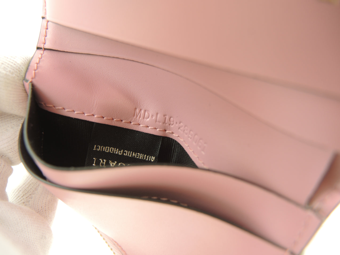 ブルガリ 三折財布 セルペンティ レザー/ピンク ミニ財布 未使用@ 19