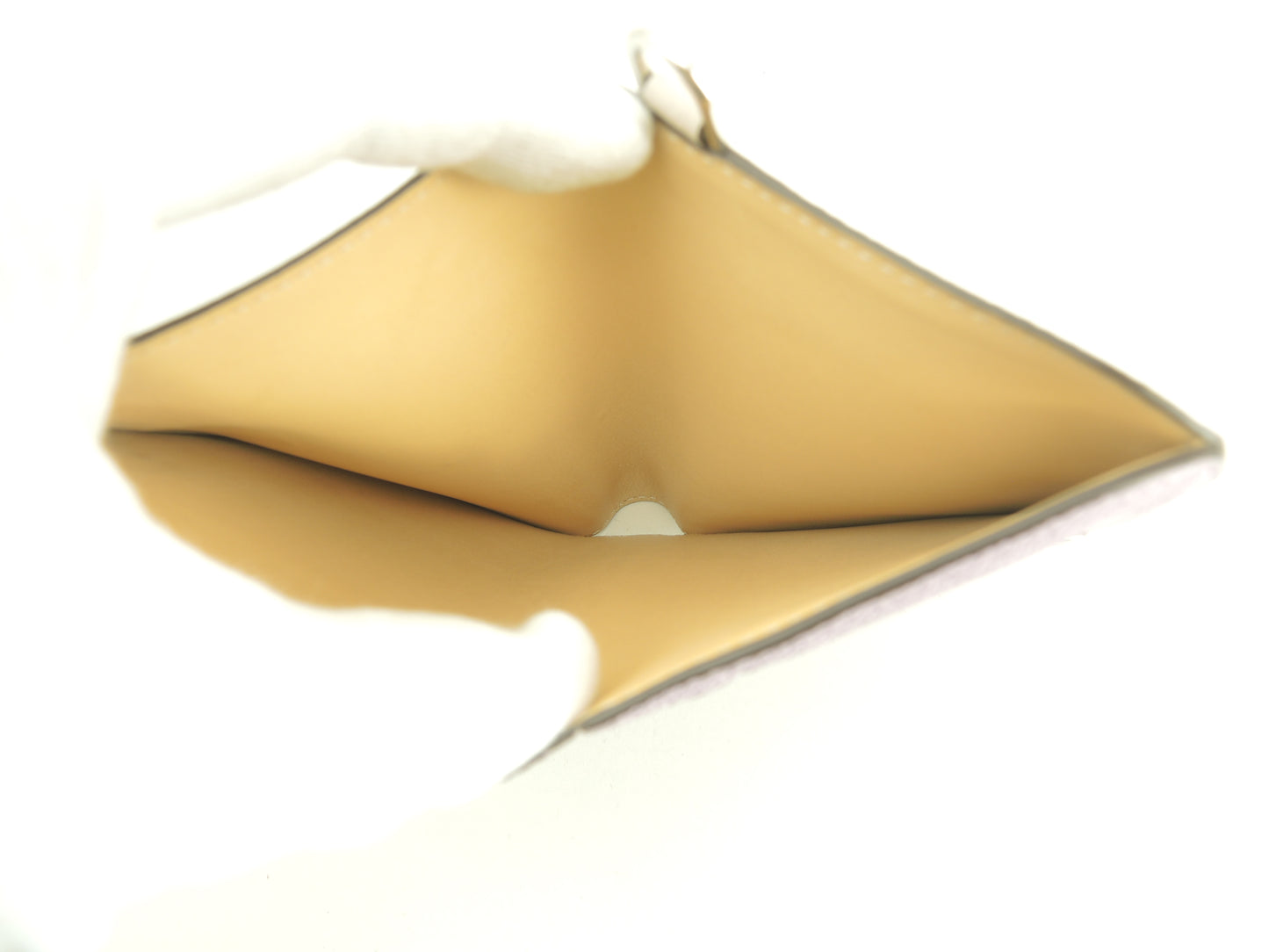 デルボー 2折財布 ヴァガボンドコンパクト 型押レザー/グレージュ@K13Z